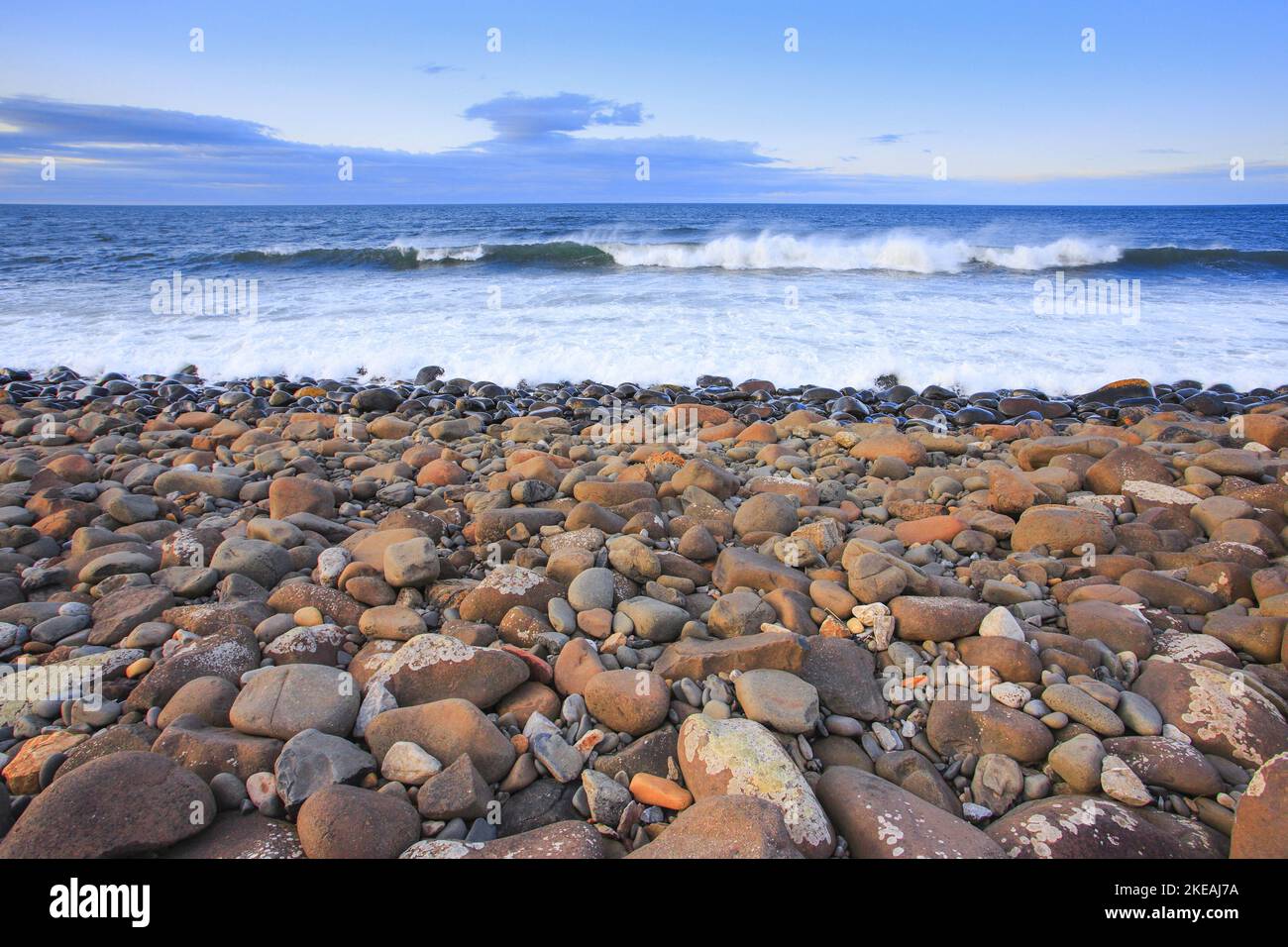 Embleton Bay, beach in Northumberland, United Kingdom, England Stock Photo