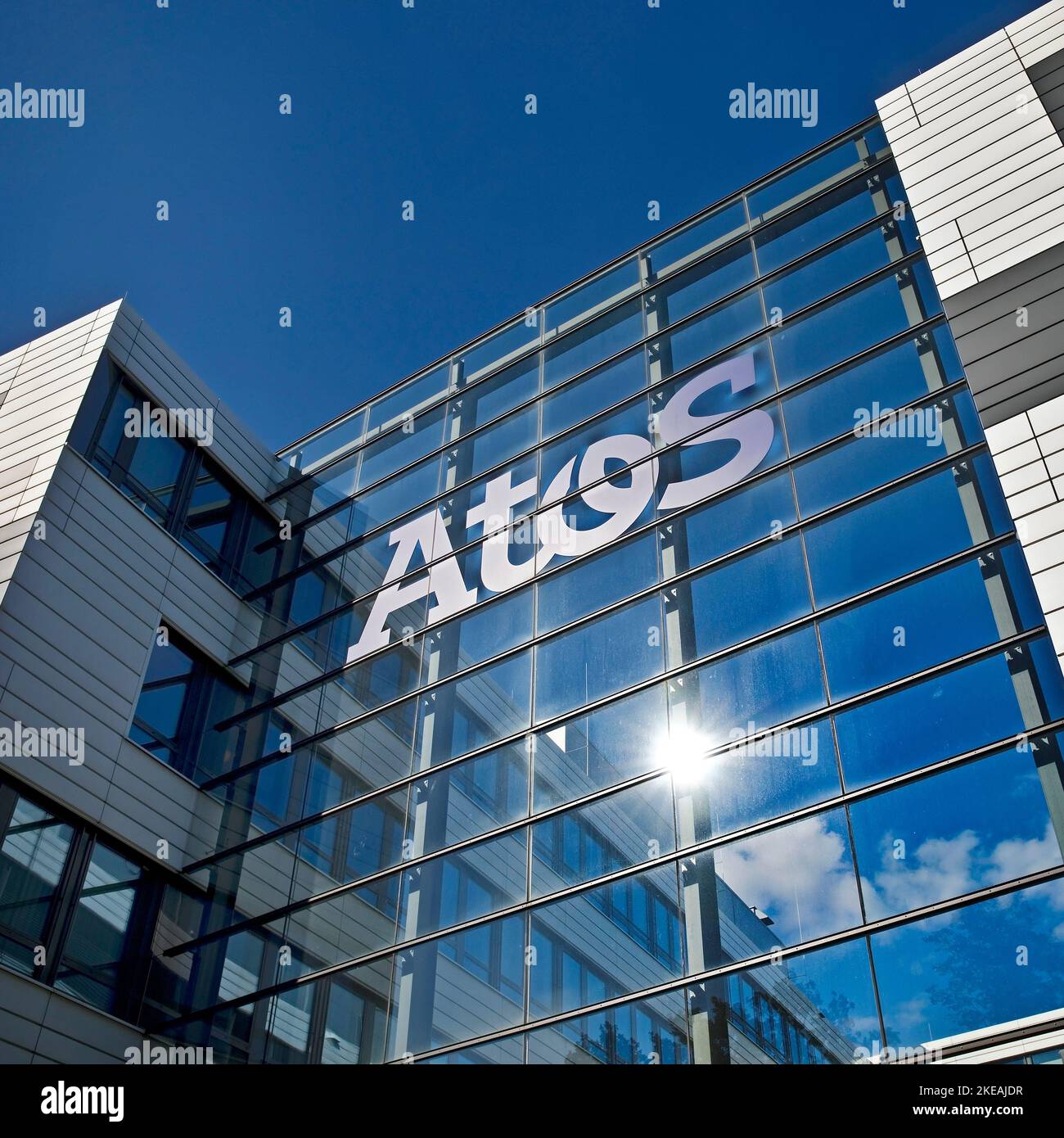 Atos Information Technology GmbH, headquarter, Germany, North Rhine-Westphalia, Ruhr Area, Essen Stock Photo