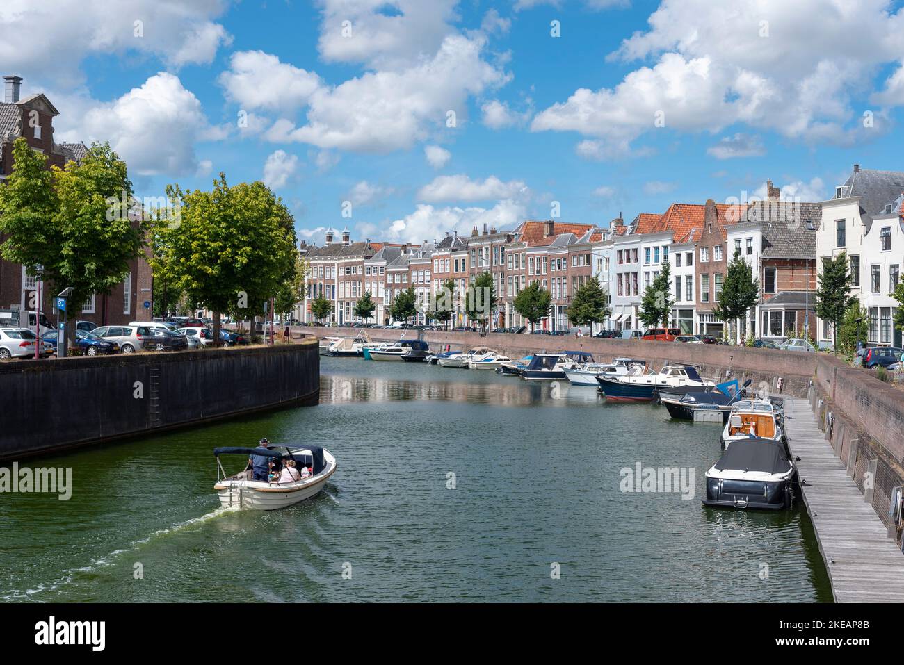 Cityscape at the Rotterdamsekaai, Middelburg, Zeeland, Netherlands, Europe Stock Photo