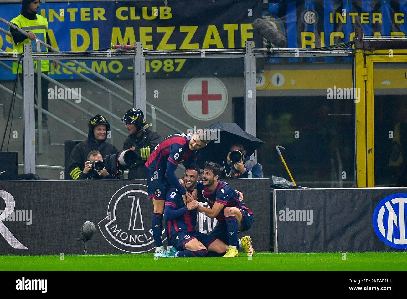 Milano, Italy. 09th, November 2022. Babis Lykogiannis (22) of Bologna