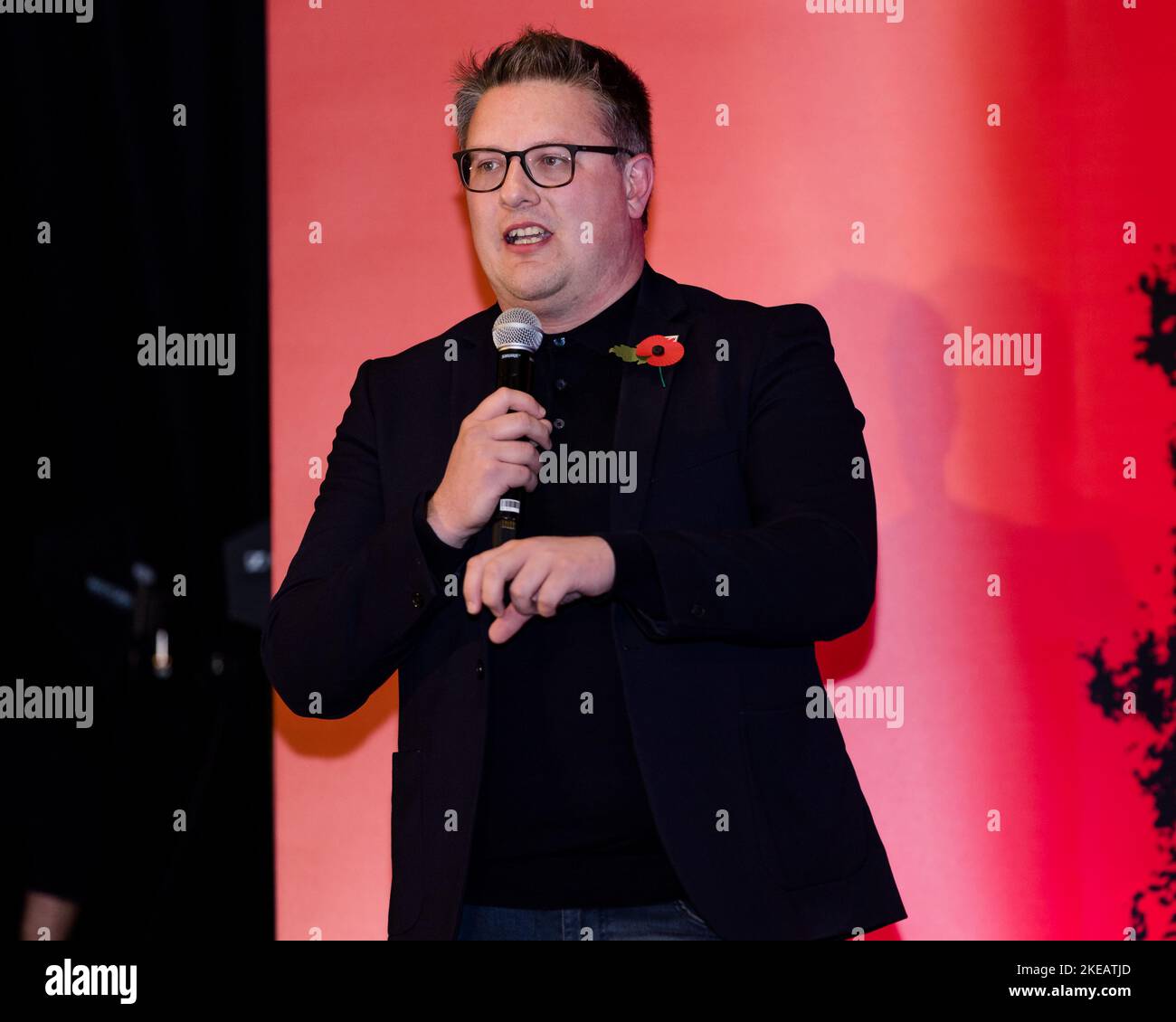RHONDDA, WALES 09 NOVEMBER 2022 FAW Rob Dowling and Rhydian Bowen