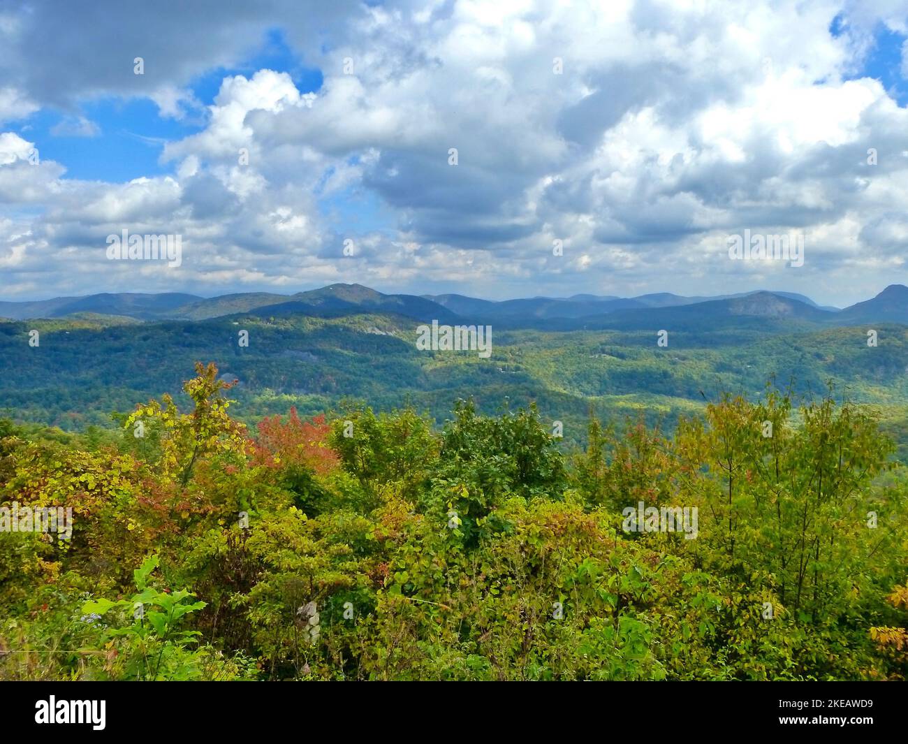 The Storm clouds over mountains in Western North Carolina Stock Photo ...