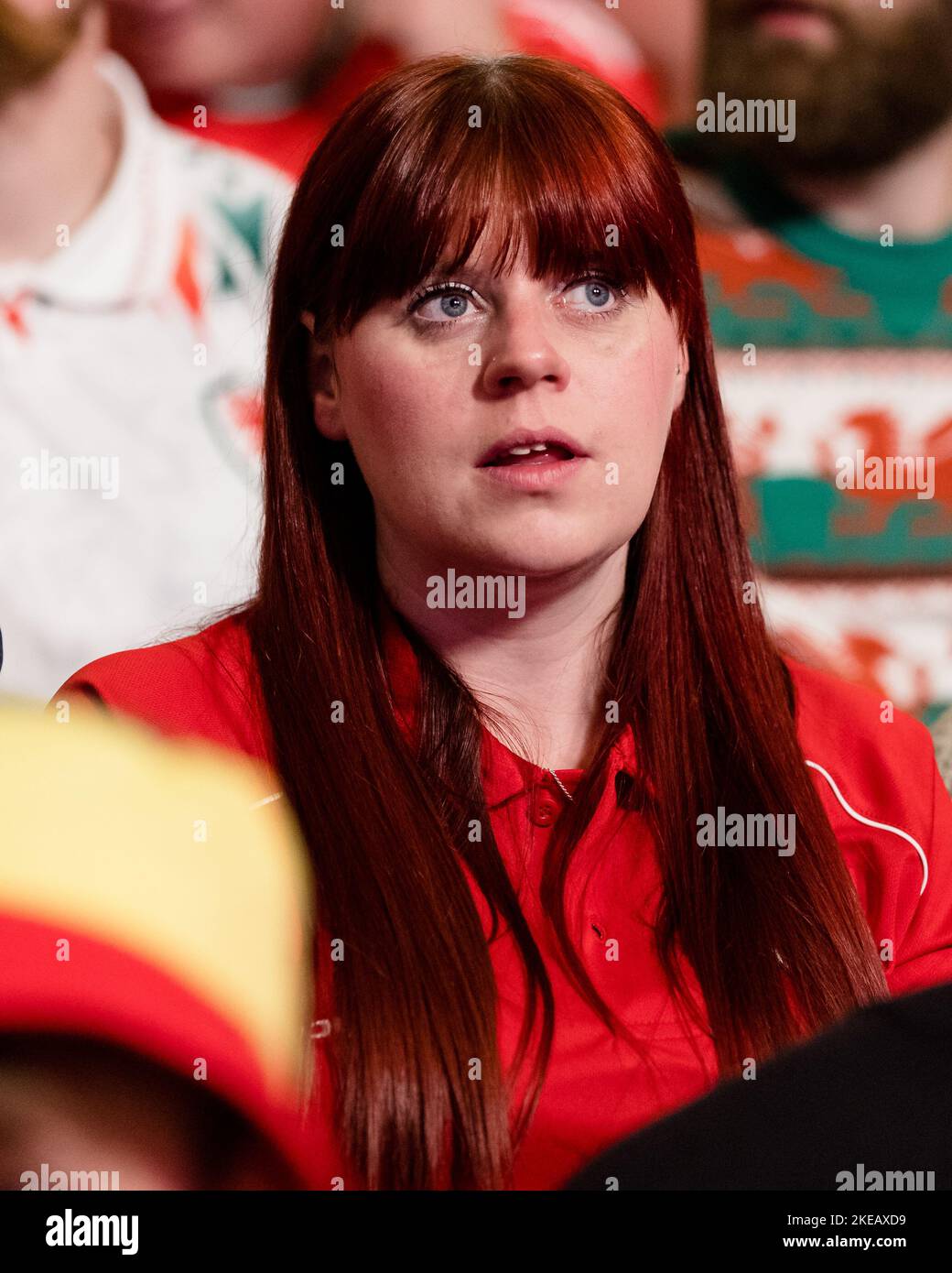 RHONDDA, WALES 09 NOVEMBER 2022 Fans during the Cymru squad