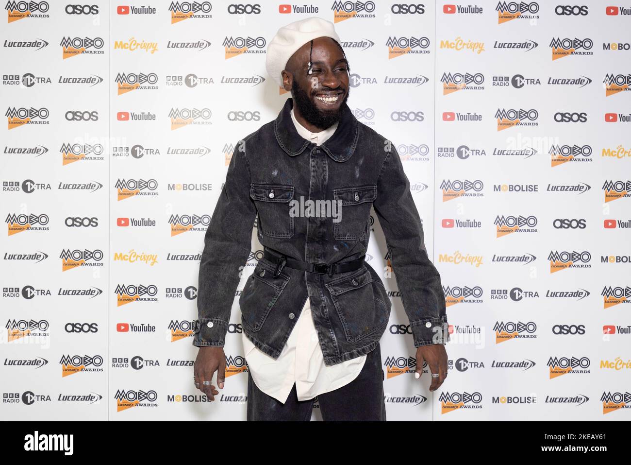 British hip-hop, progressive rap artist Kojey Radical attends the Mobo ...