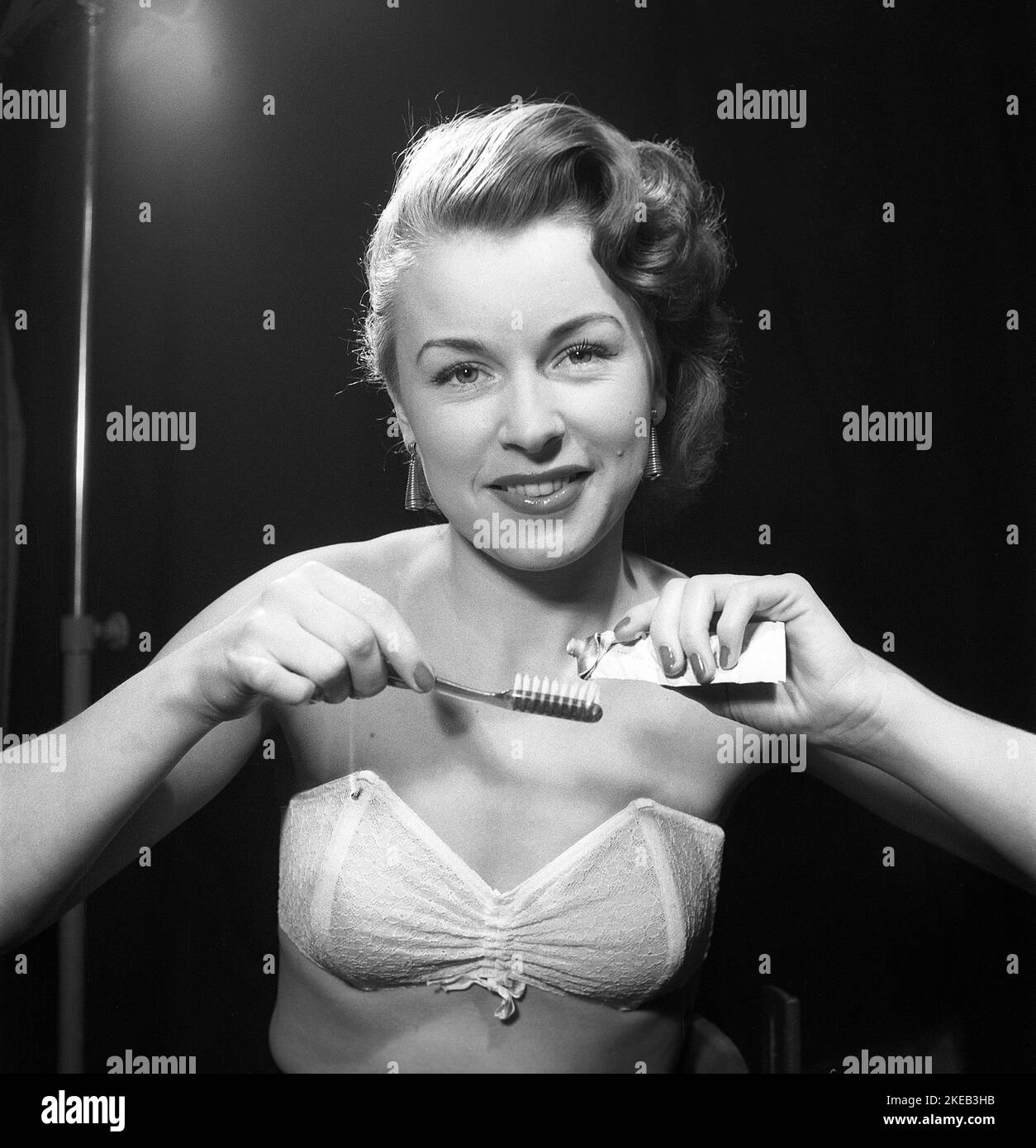 1950s Pensive Young Woman Wearing Bra Photograph by Vintage Images - Fine  Art America