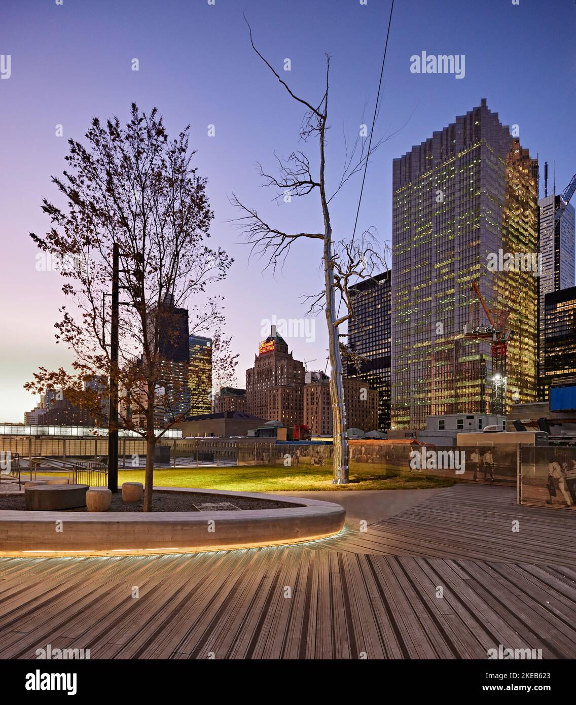 CIBC Square elevated park Stock Photo