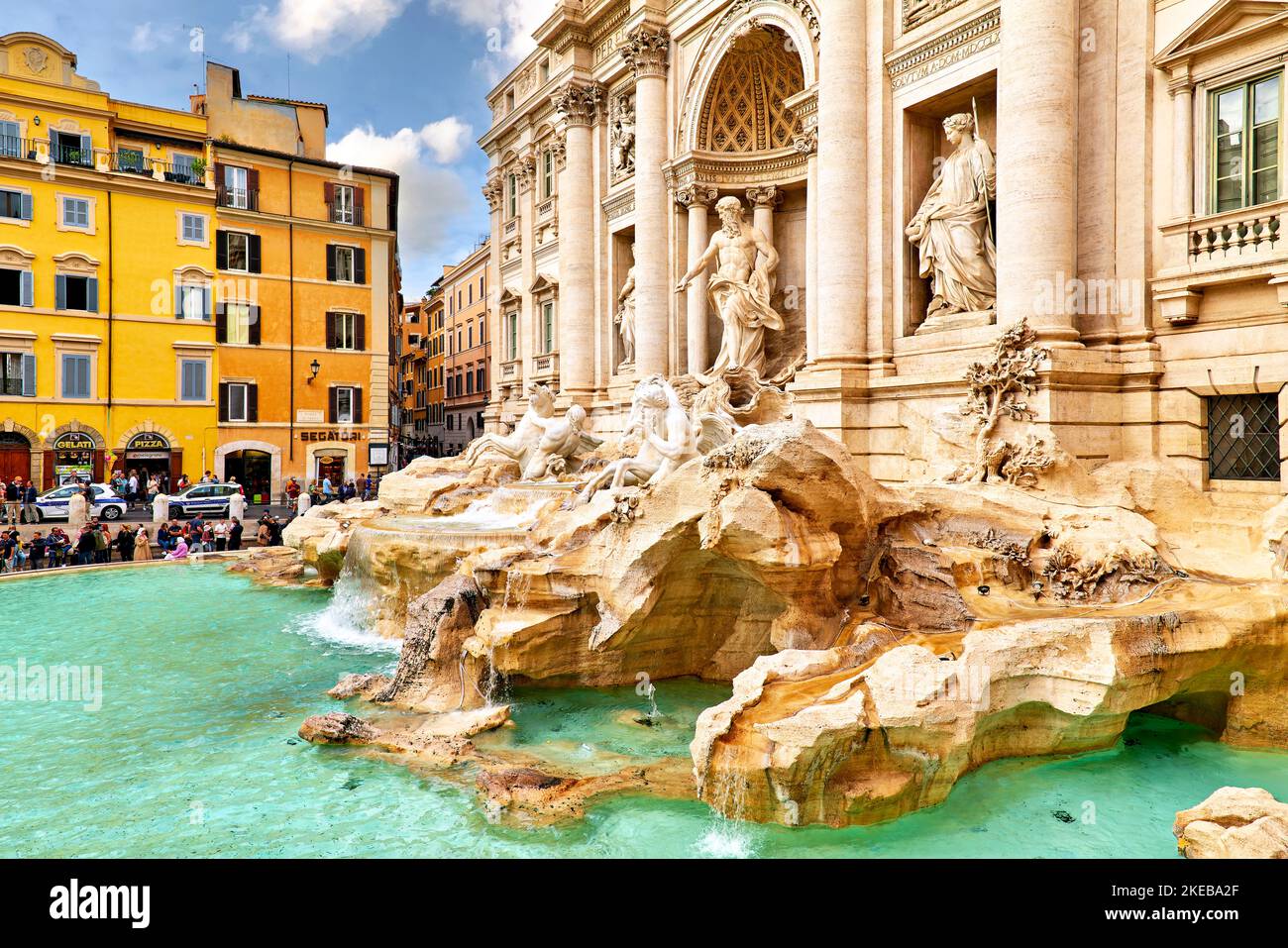 Rome Lazio Italy. Trevi fountain Stock Photo