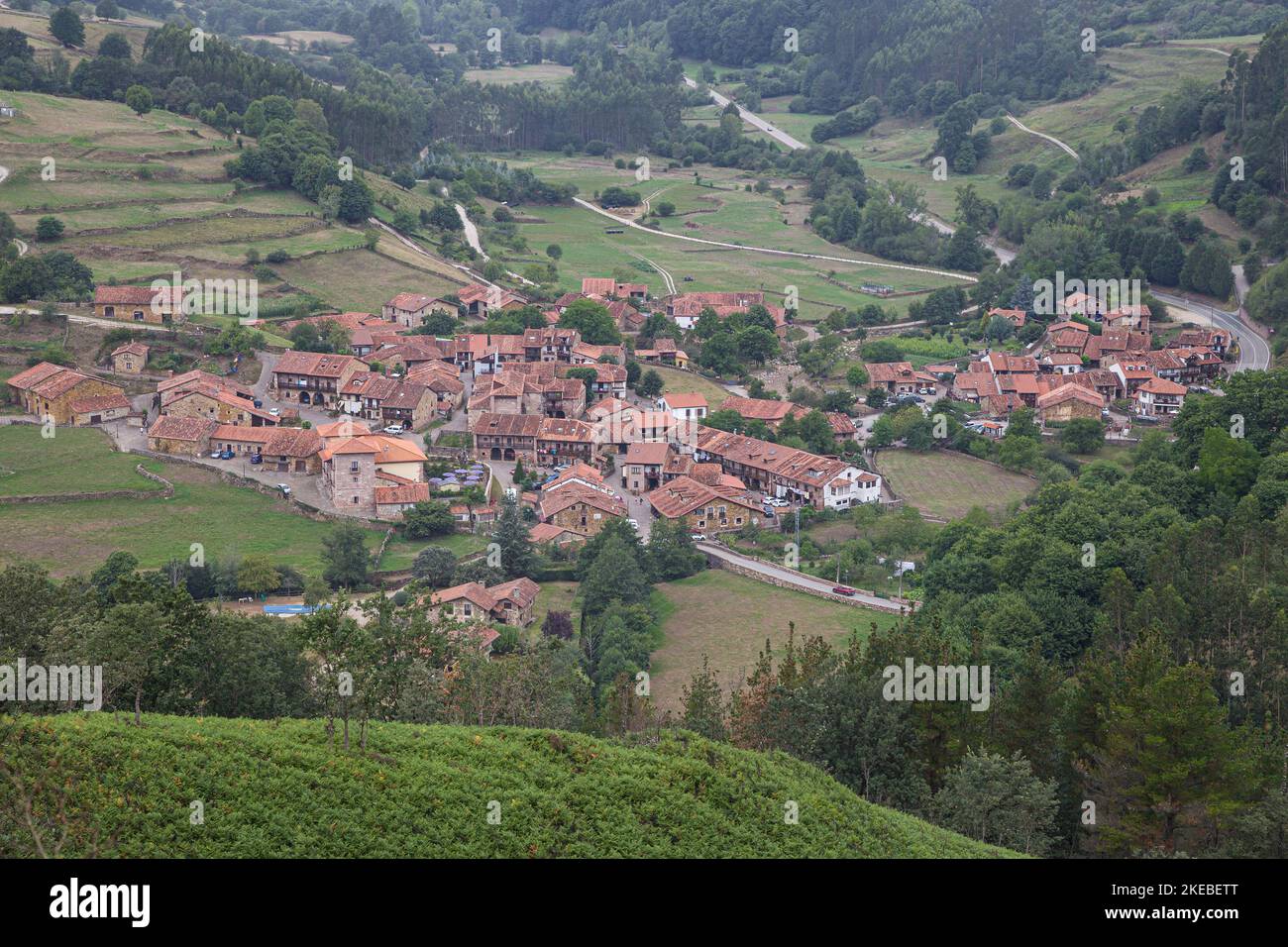 Village of Carmona, Cantabria, Spain. Stock Photo