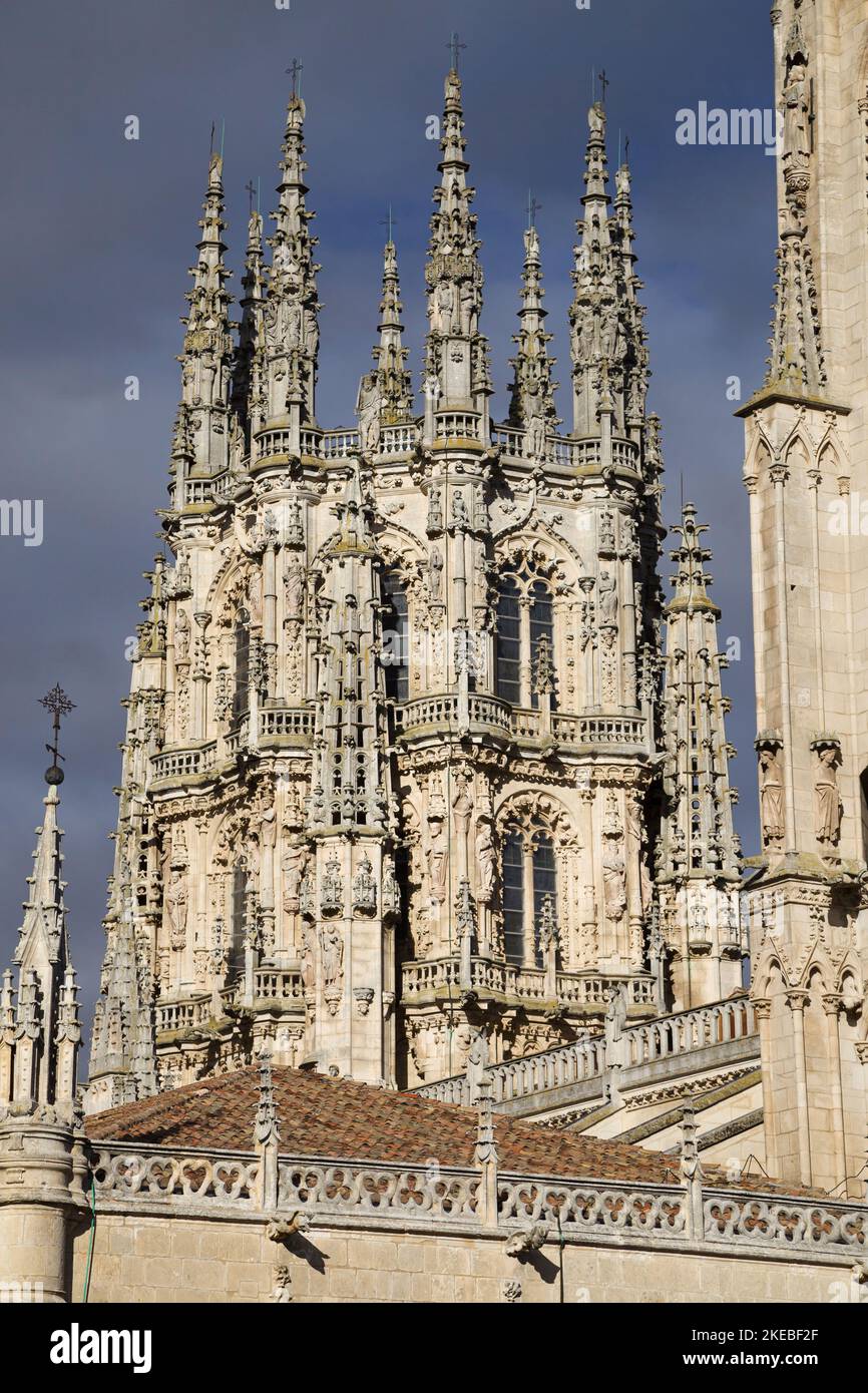 Cimborrio of the Cathedral of Burgos, Spain. Stock Photo