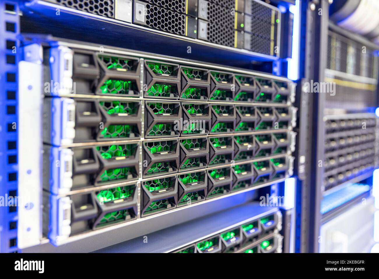 Concept of big data storage and cloud computing technology Stock Photo