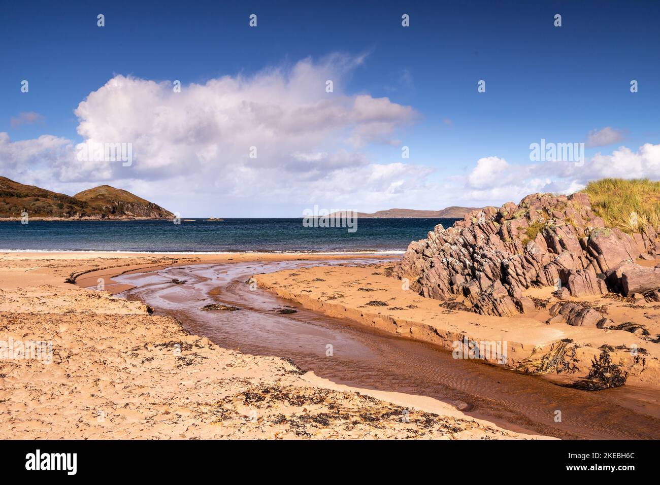 Firemore Beach on the Atlantic northwest coast of Scotland Stock Photo