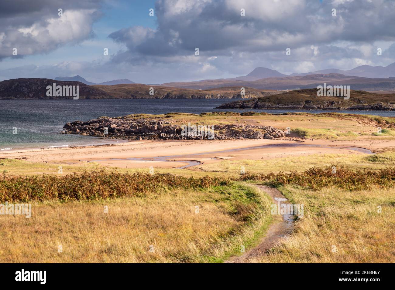 Firemore Beach on the Atlantic northwest coast of Scotland Stock Photo