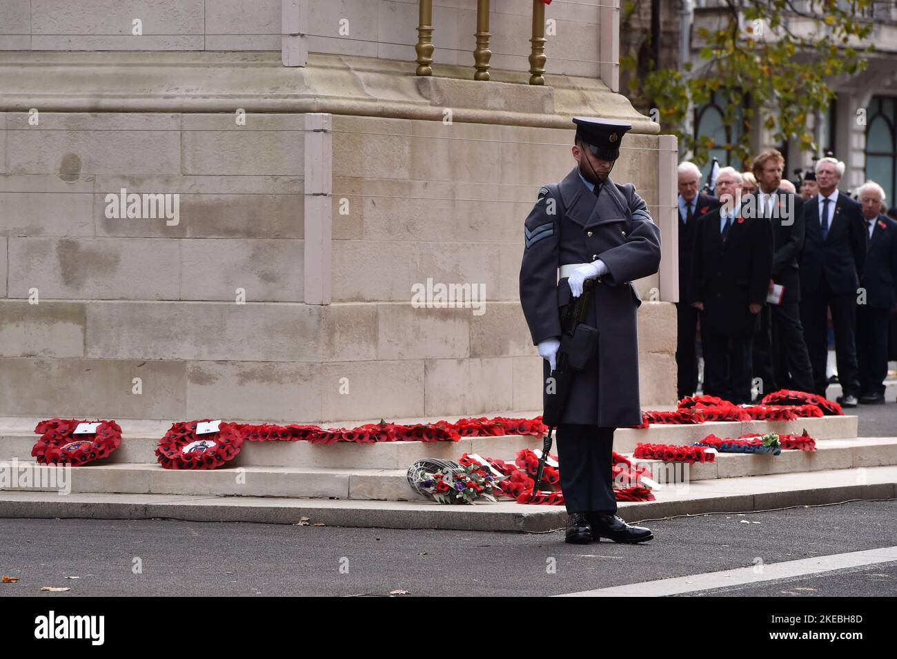 London, England, UK. 11th Nov, 2022. Annual Service of Remembrance at the Cenotaph, organised by The Western Front Association, to remember those who served their countries during The Great War of 1914-18. (Credit Image: © Thomas Krych/ZUMA Press Wire) Stock Photo