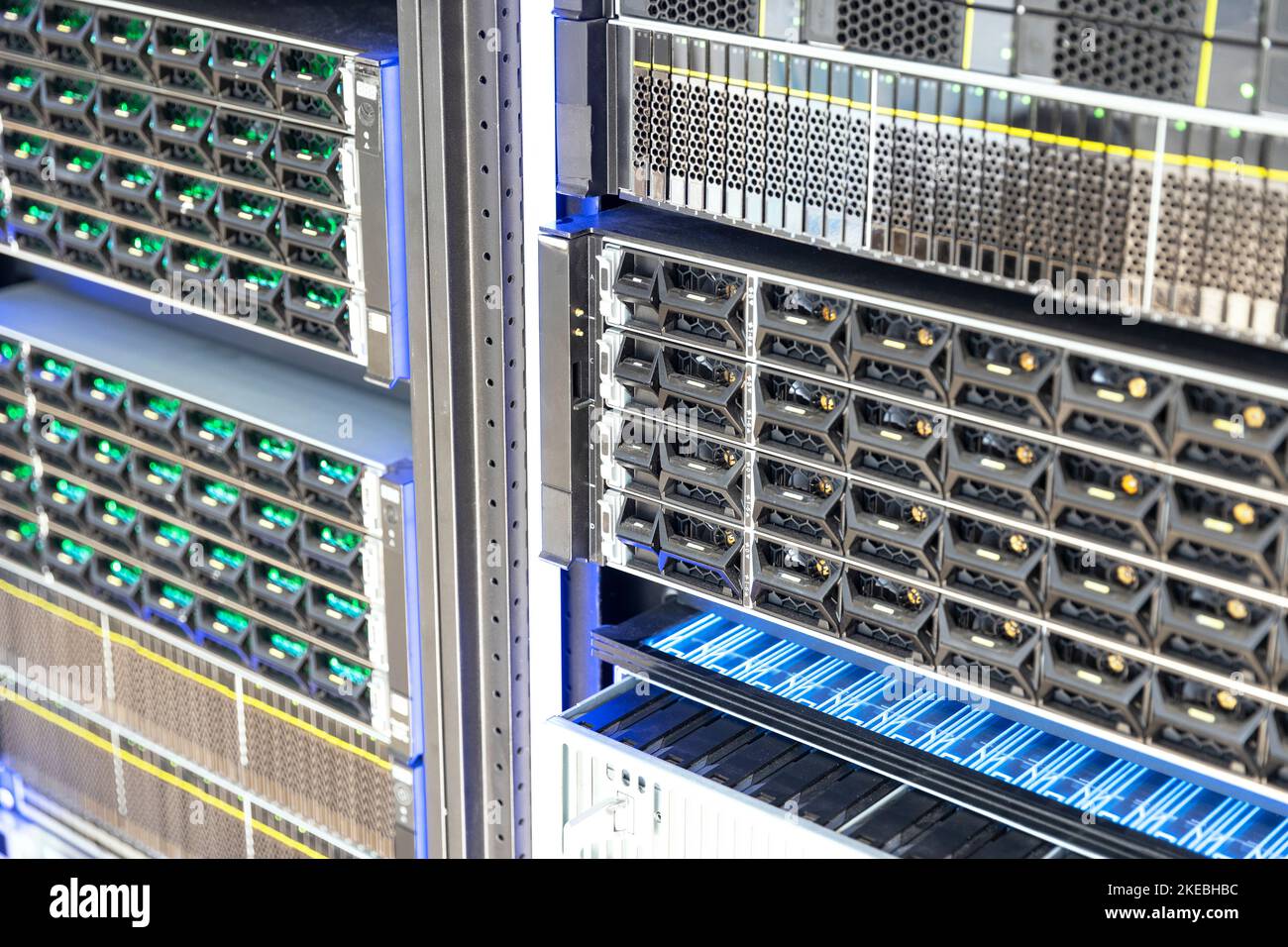 Concept of big data storage and cloud computing technology Stock Photo