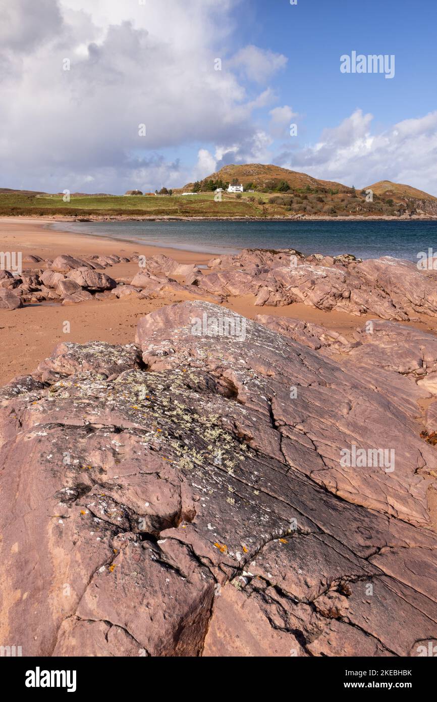 Firemore Beach on the Atlantic northwest coast of Scotland Stock Photo