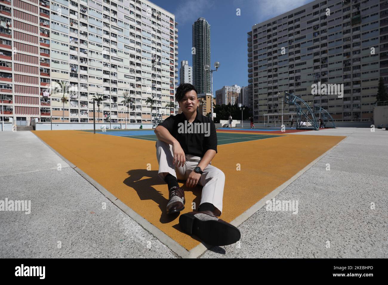 Visual special effect artist Ben Mok Wanghin photographed in Choi Hung