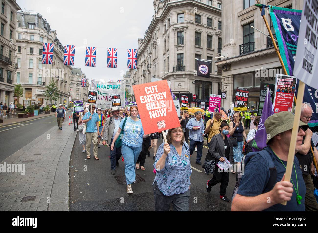 March Rising Participants gather and march during ‘We demand better’ demonstration ...