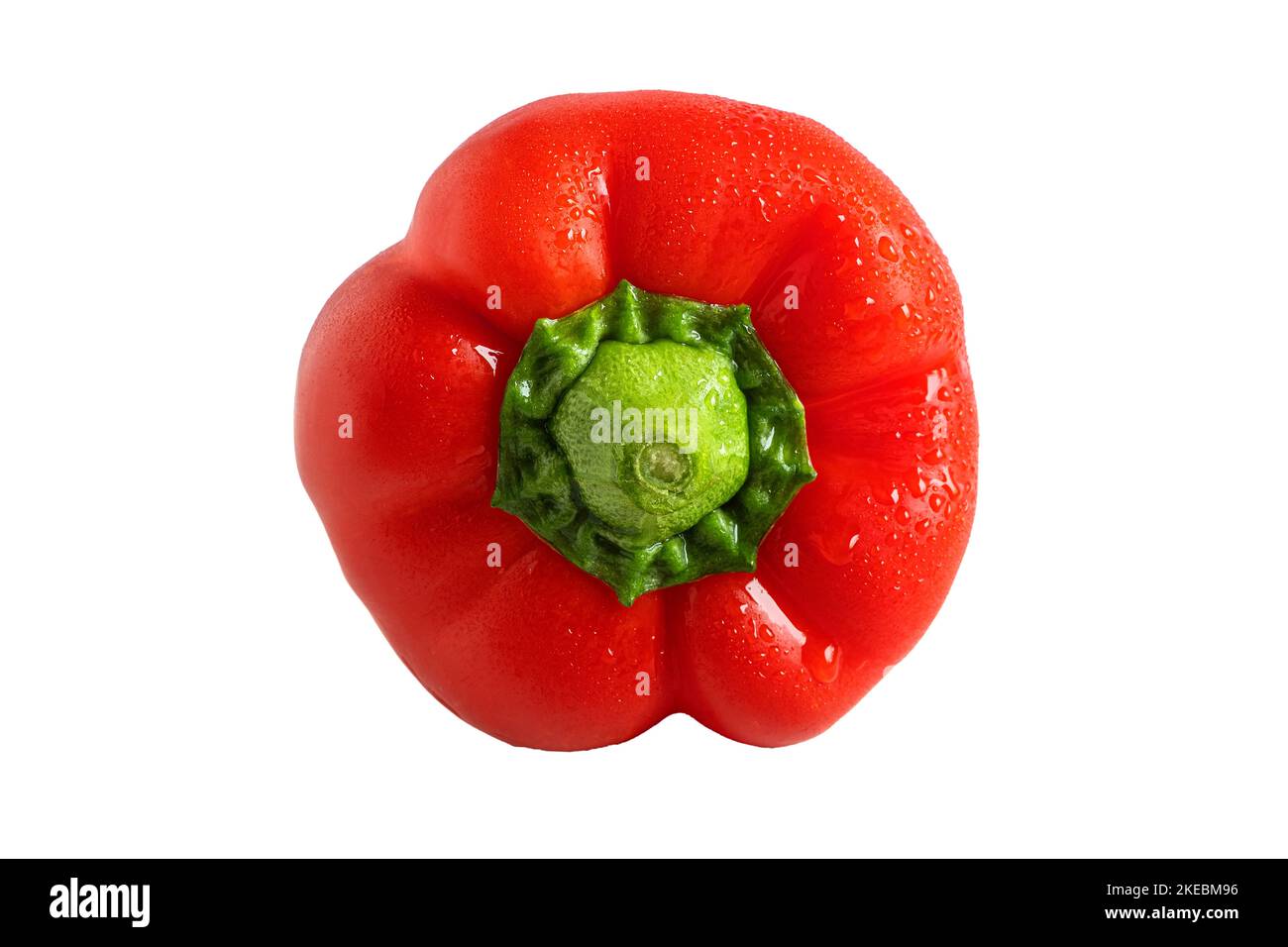 red bell pepper isolated on a white background Stock Photo Alamy