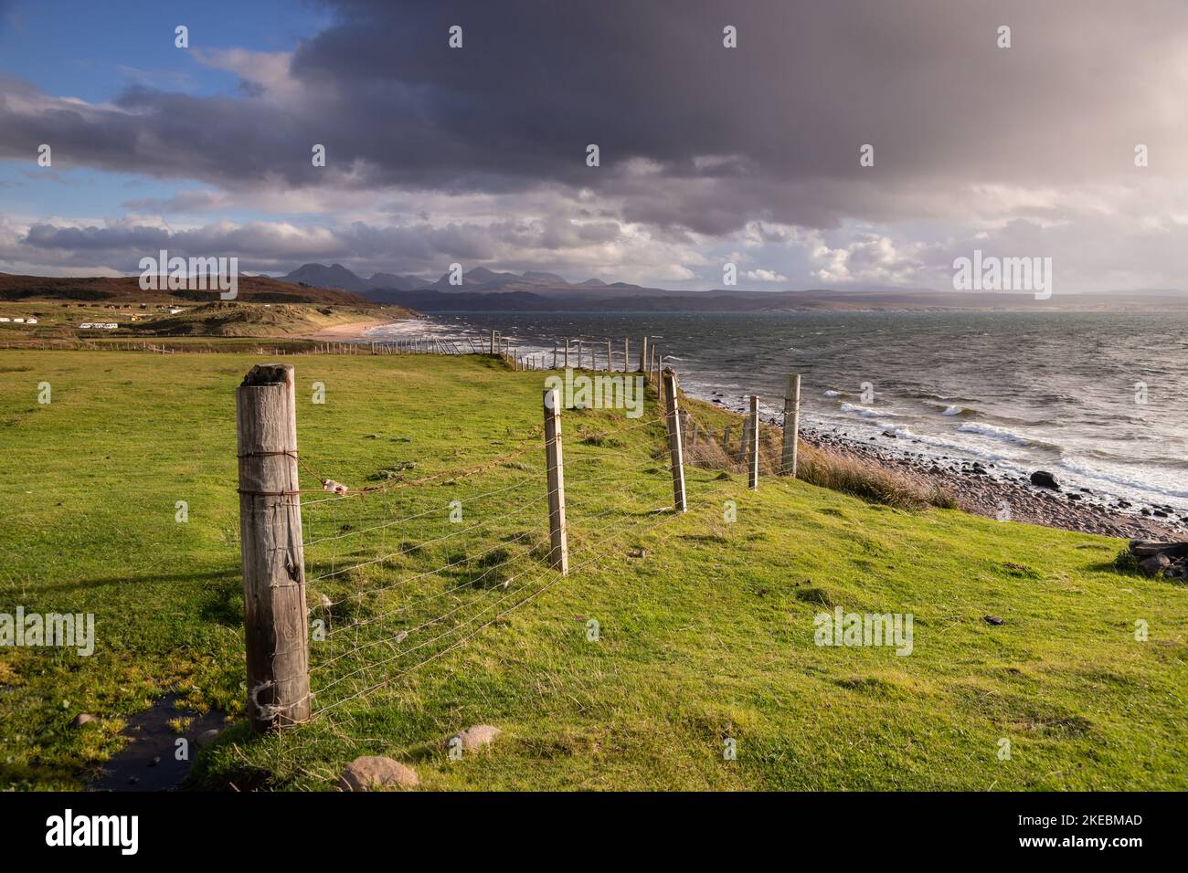 Big Sand Beach near Gairloch in Wester Ross on the atlantic coast of Scotland Stock Photo