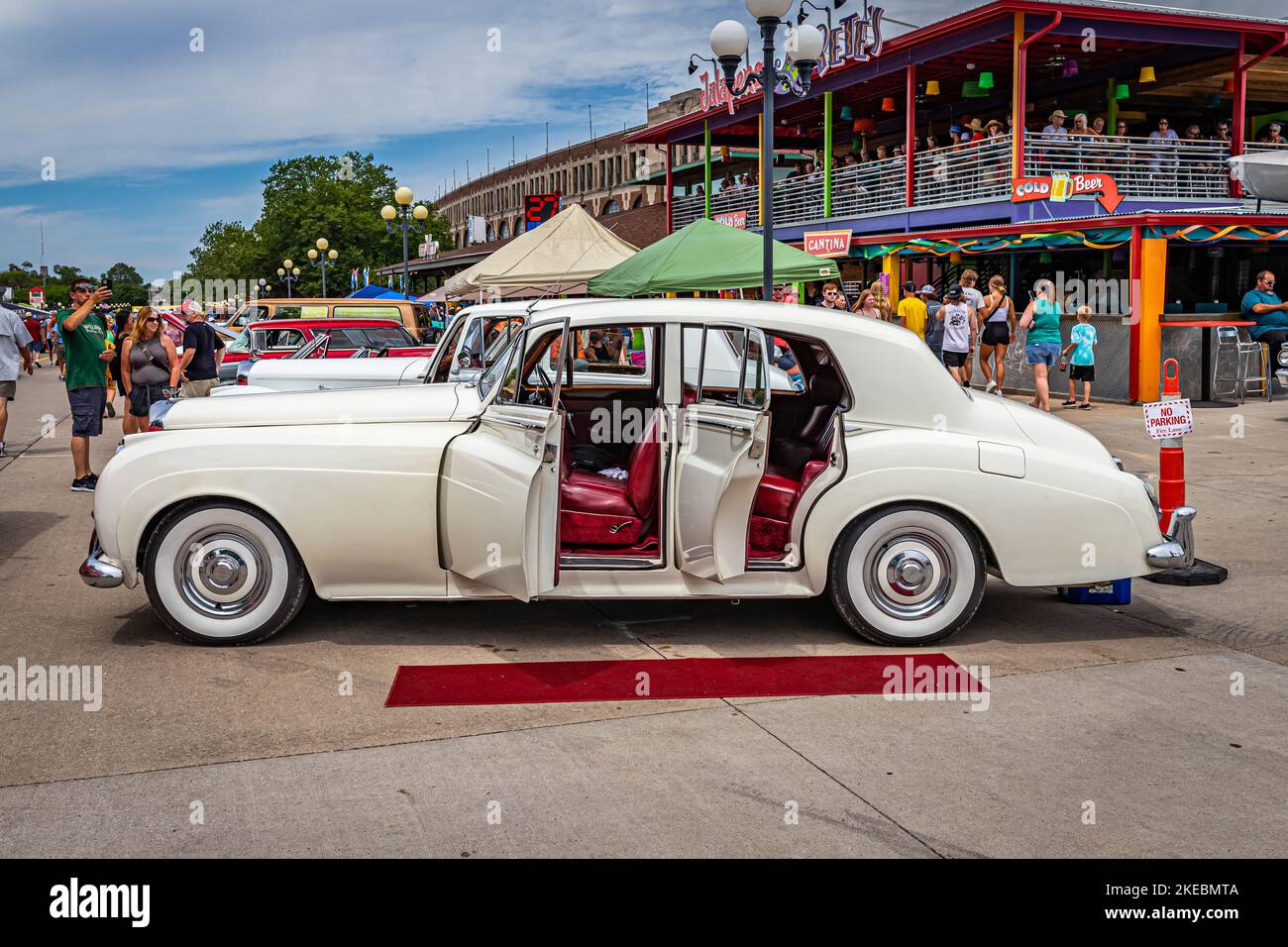 Des Moines, IA July 02, 2022 High perspective side view of a 1957