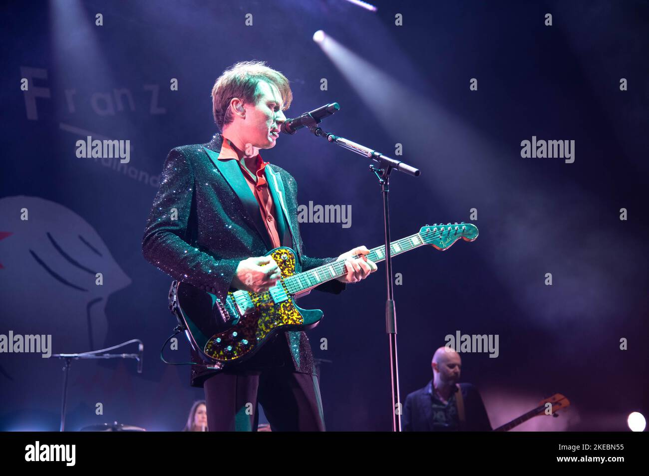 Photographs of Franz Ferdinand performing at the OVO Hydro in Glasgow