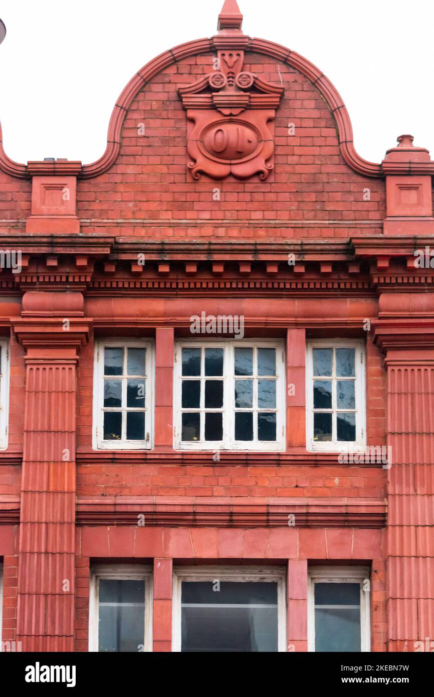 Windows and brickwork in the Jewellery Quarter, Birmingham, UK Stock Photo