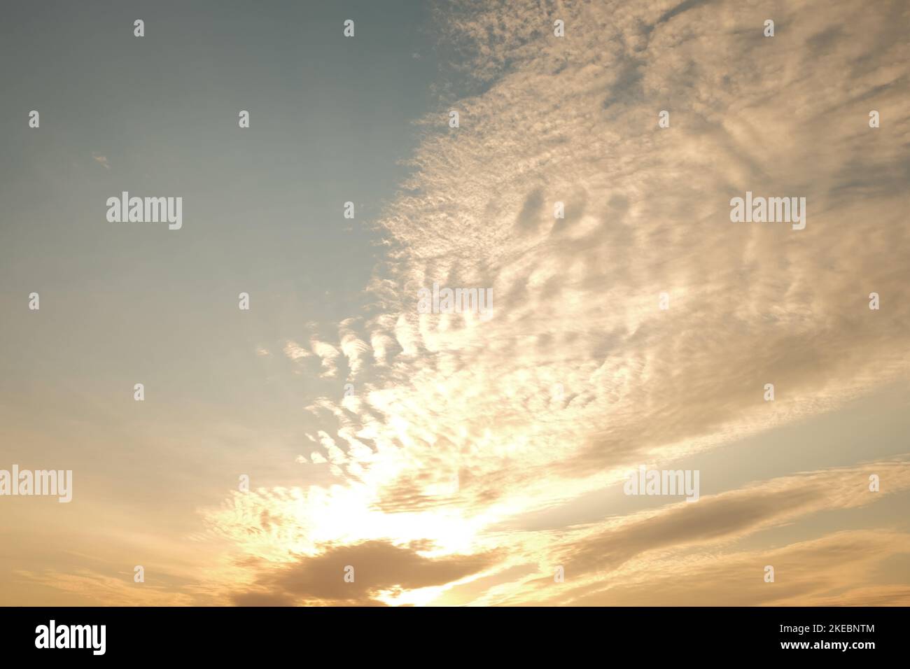 The colorful sunset with clouds Stock Photo - Alamy