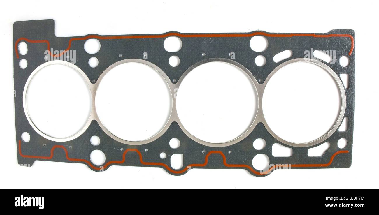 Cylinder head gasket isolated on white Stock Photo Alamy