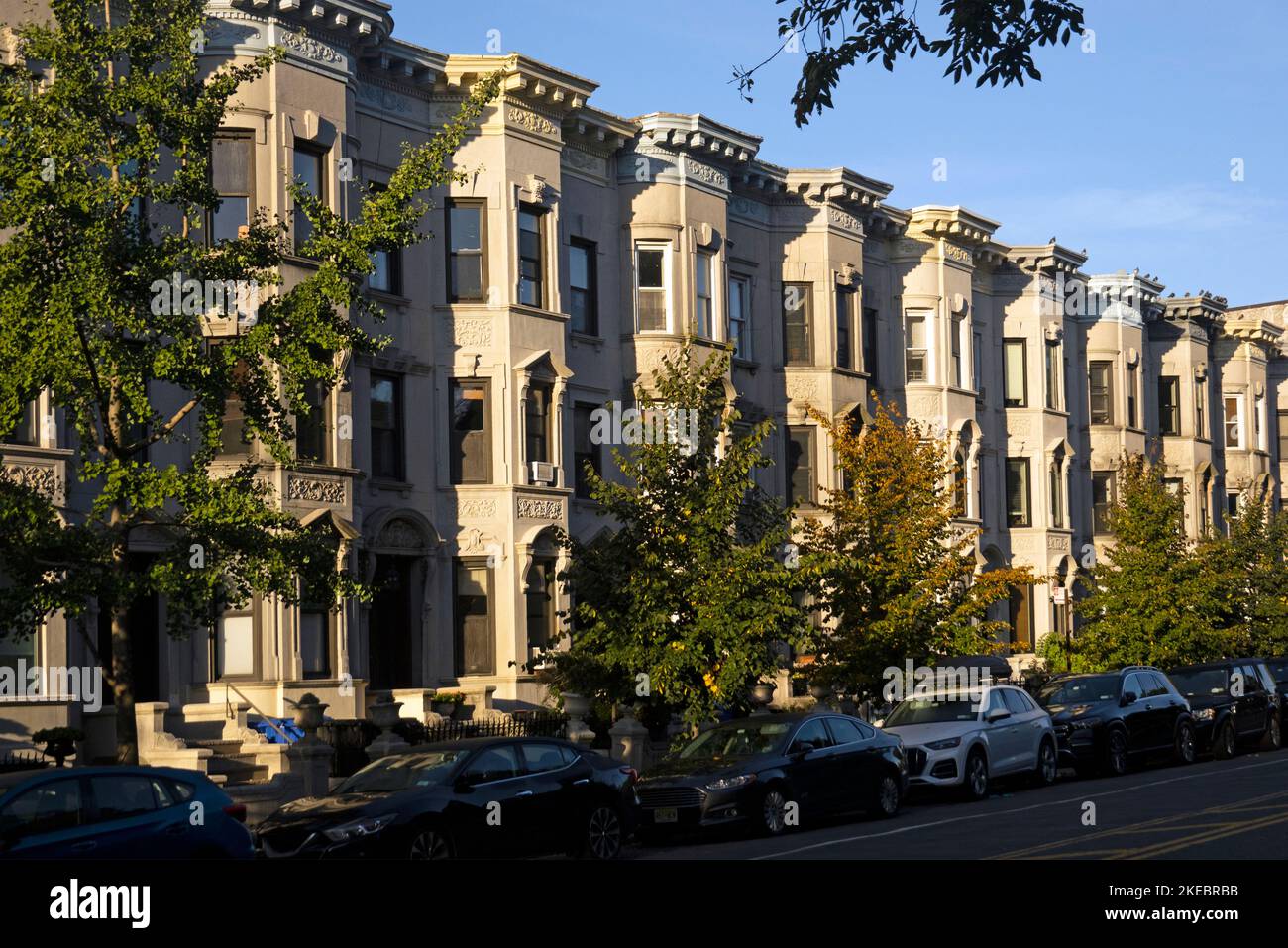 limestone row houses in Windsor Terrace Brooklyn NYC Stock Photo Alamy