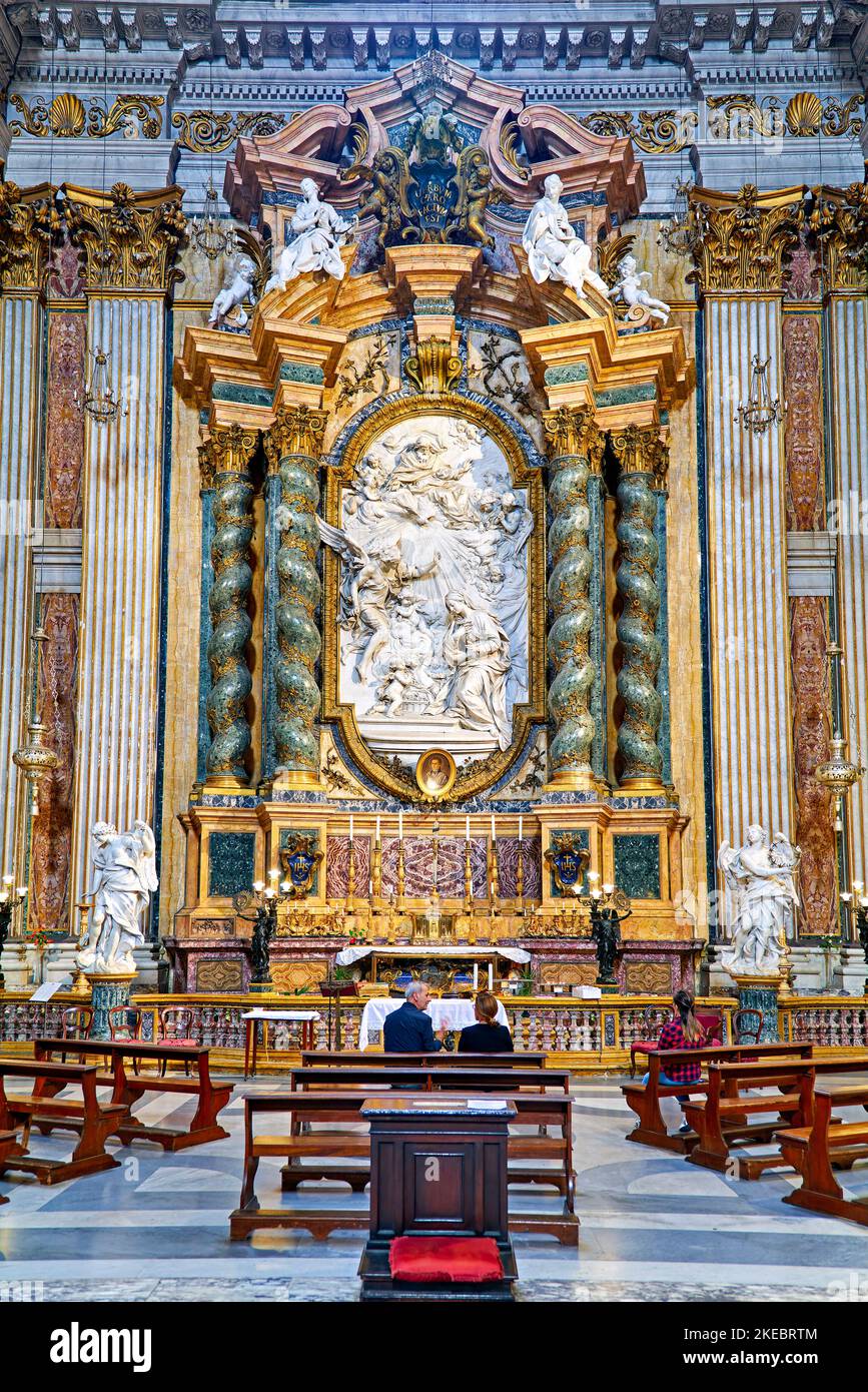 Rome Lazio Italy. The Church of St. Ignatius of Loyola at Campus ...