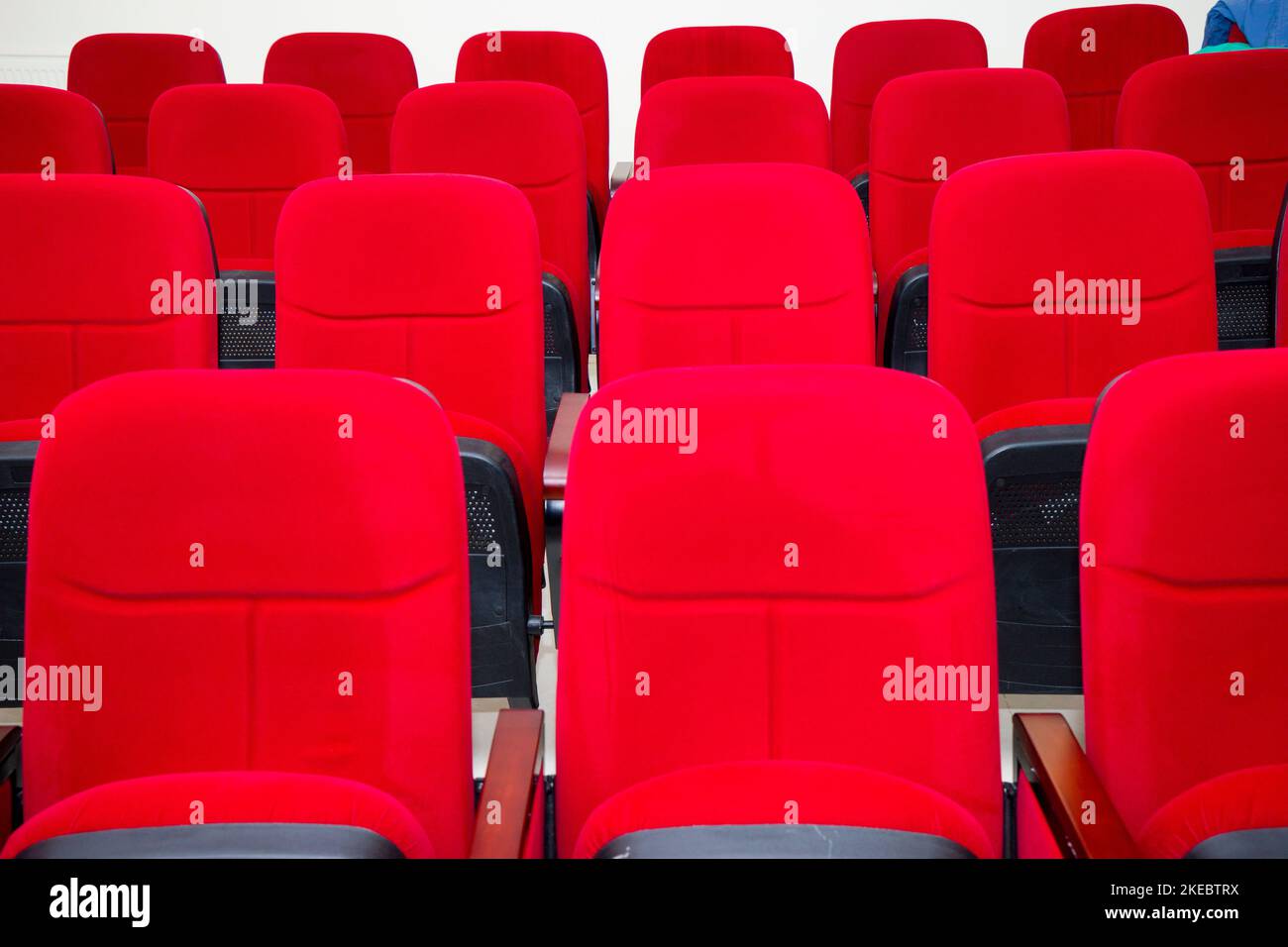 Empty red theater seats in hi-res stock photography and images - Alamy
