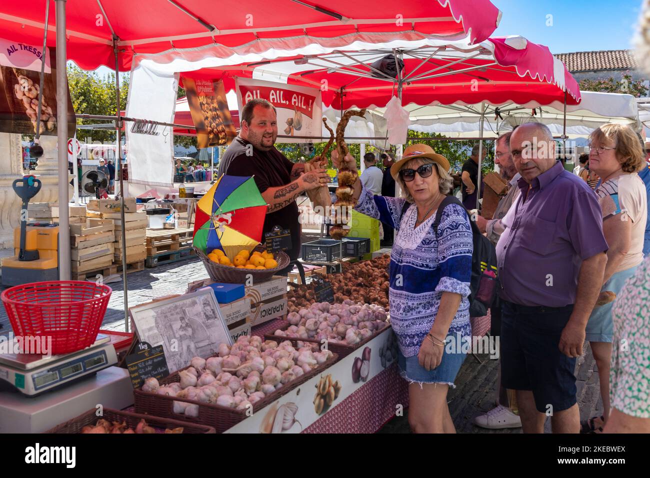 The food market at Le Chateaud'Oleron, Nouvelle Aquitaine, France