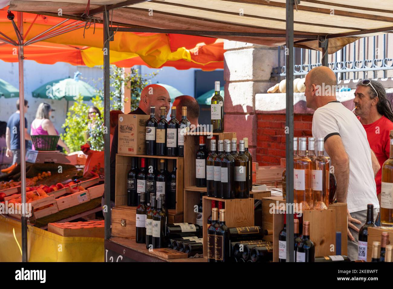 The food market at Le Chateaud'Oleron, Nouvelle Aquitaine, France