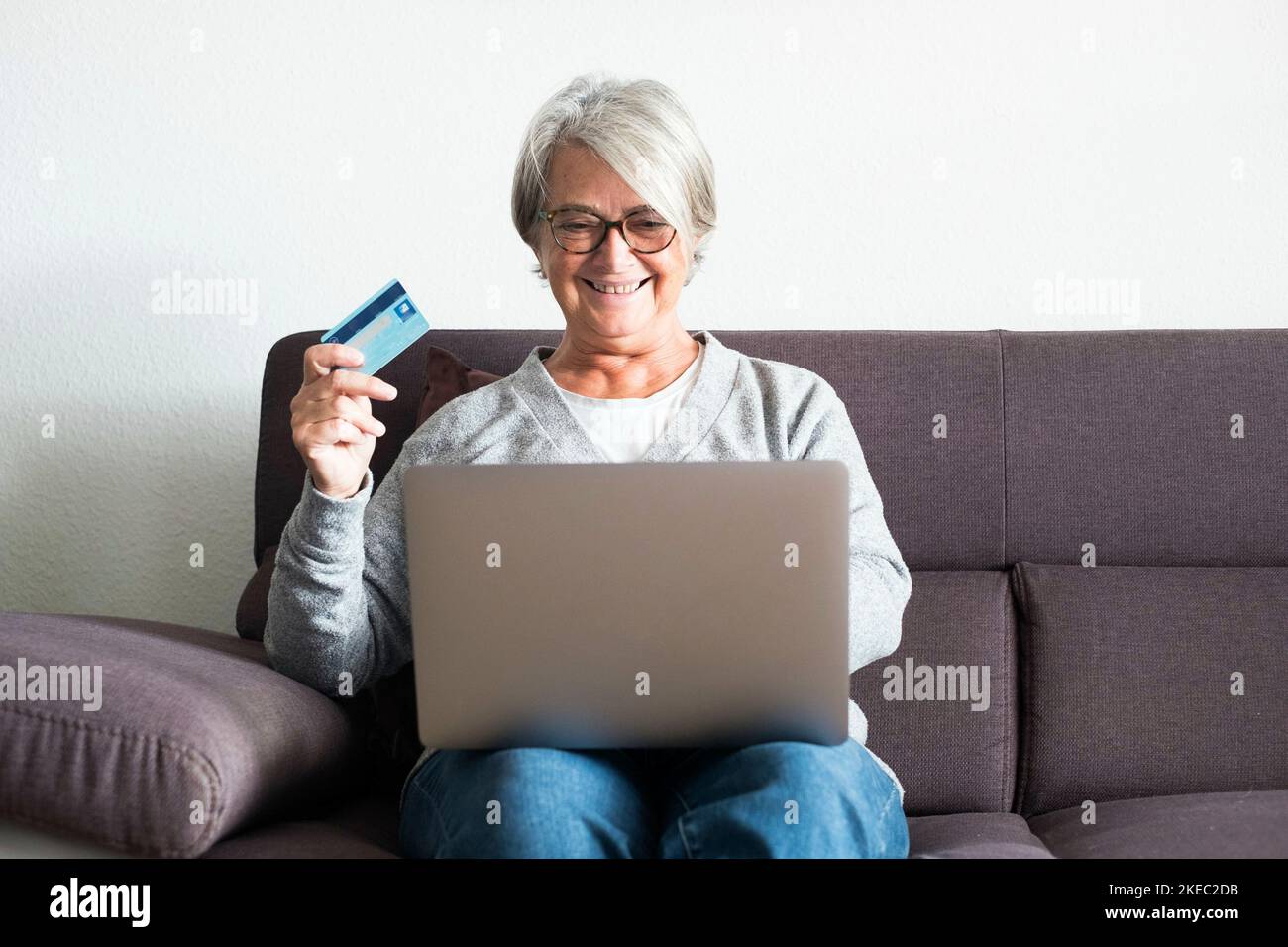 Mature adult home alone hi-res stock photography and images - Alamy