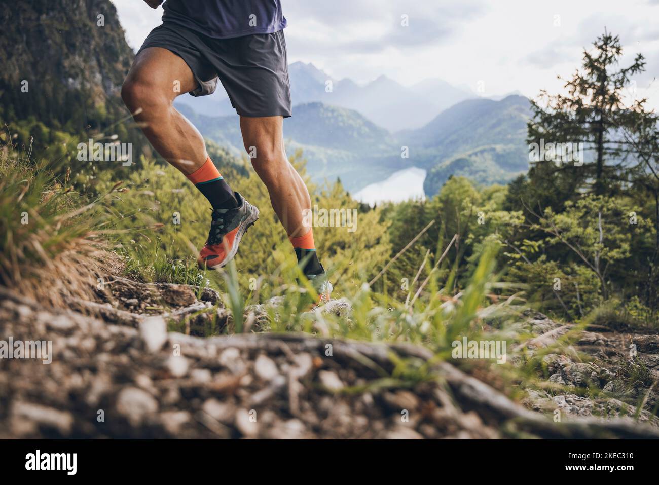 Man running outside in nature hi-res stock photography and images - Alamy
