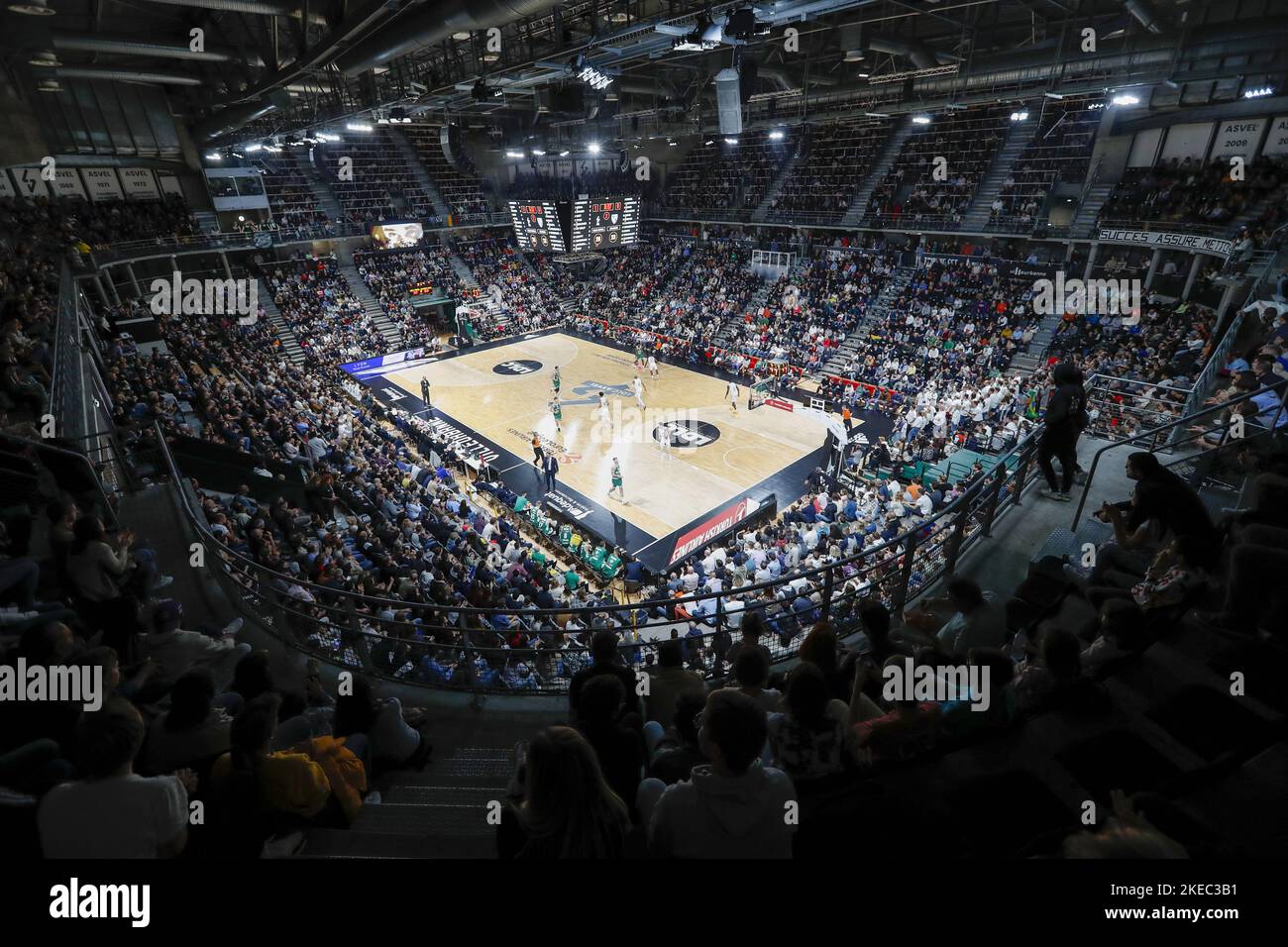 General view of Astroball during the Turkish Airlines Euroleague basketball  match between LDLC ASVEL Villeurbanne and
