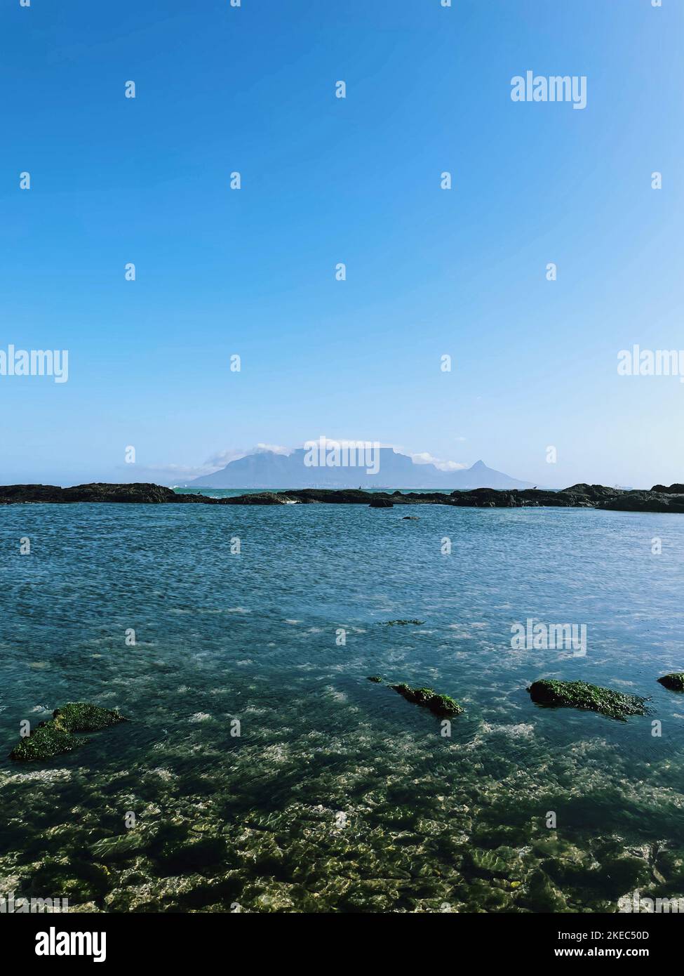 View on mountains and a bay Stock Photo