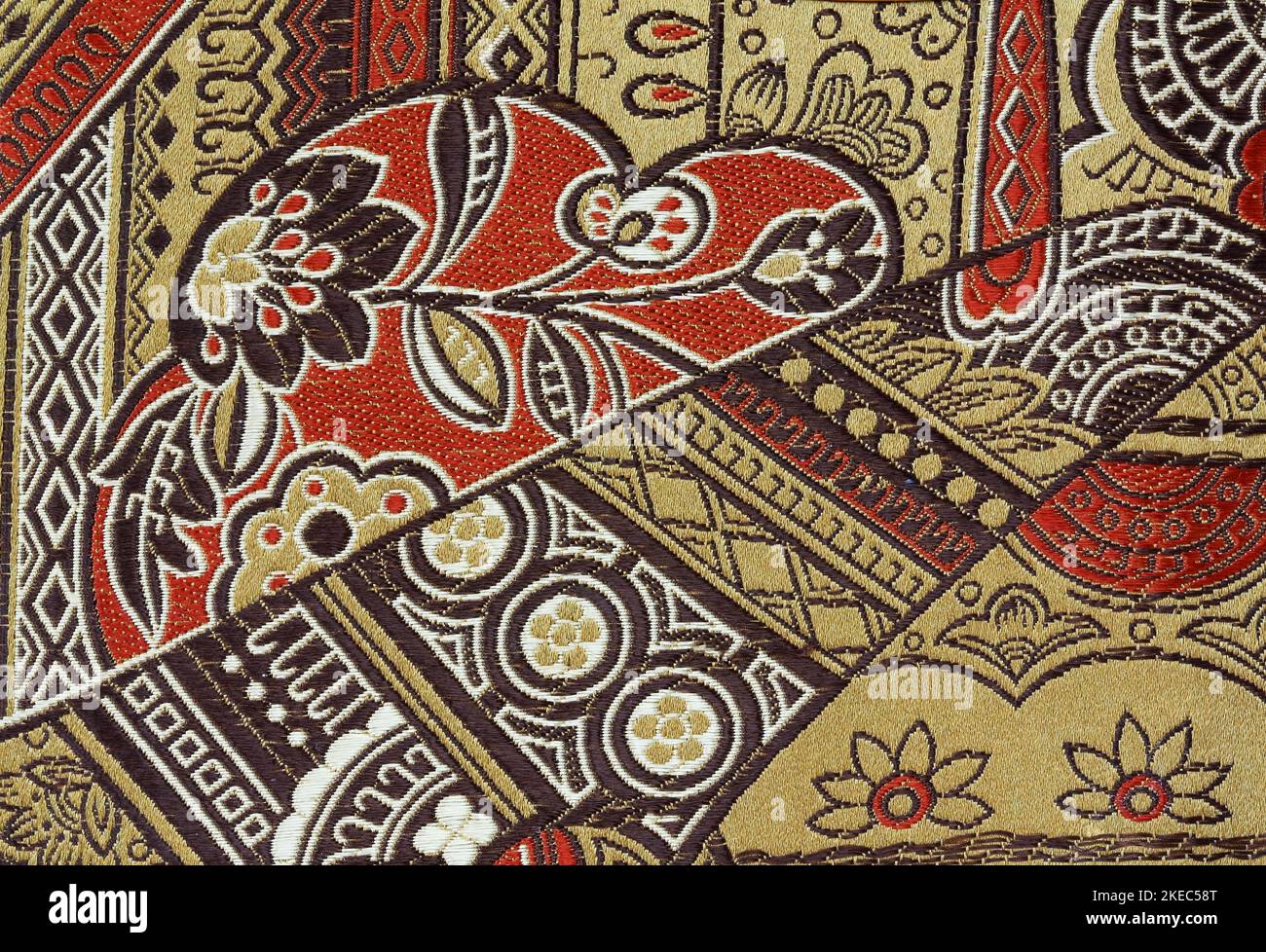 Oriental Silk Fabric Pattern as background Stock Photo Alamy