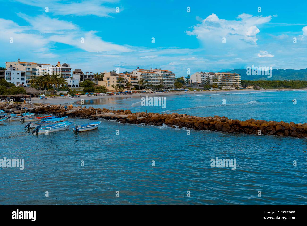 punta de mita beach, Jalisco Stock Photo