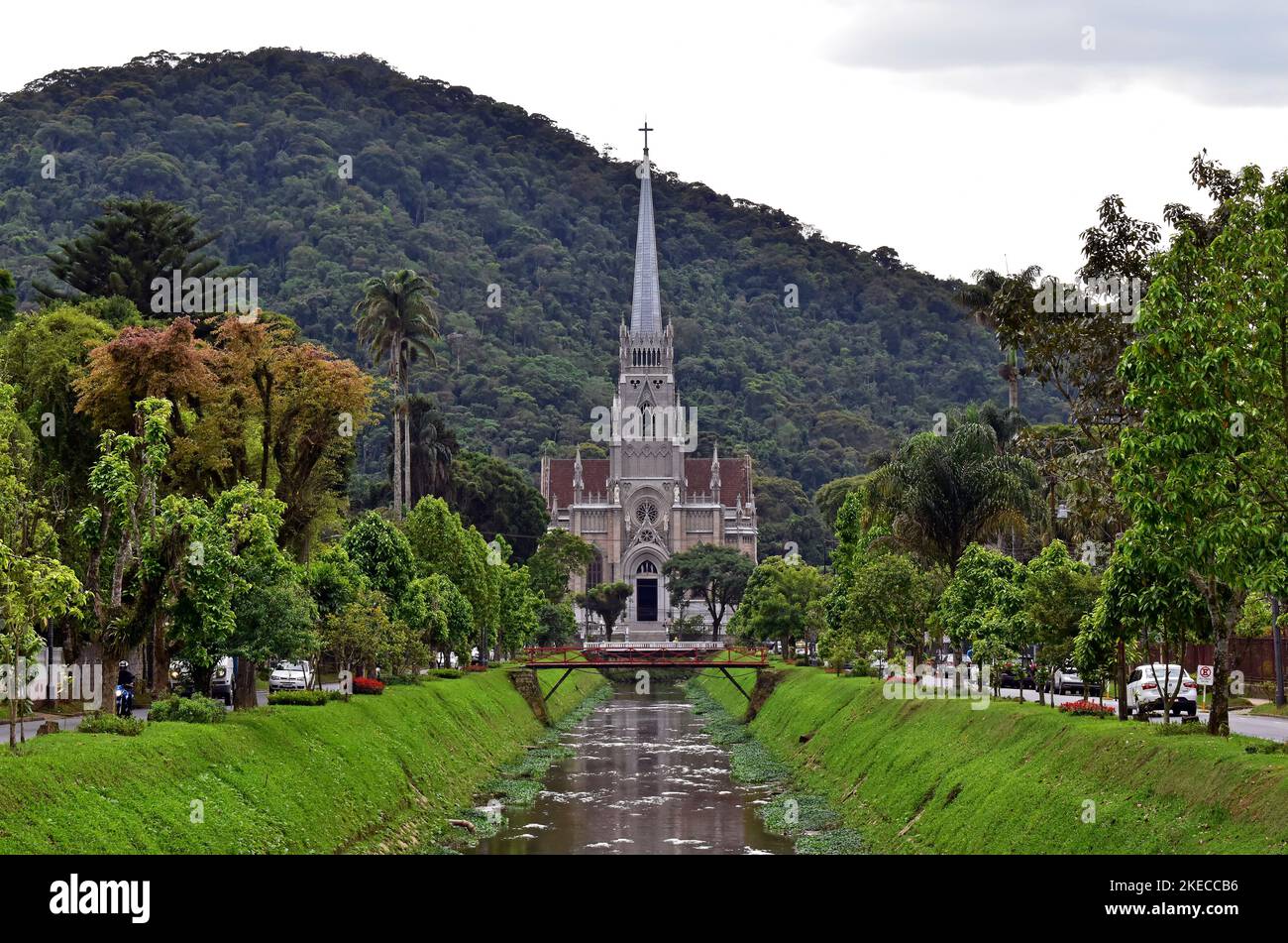 PETROPOLIS, RIO DE JANEIRO, BRAZIL - October 28, 2022: Cathedral of Saint Peter of Alcantara Stock Photo