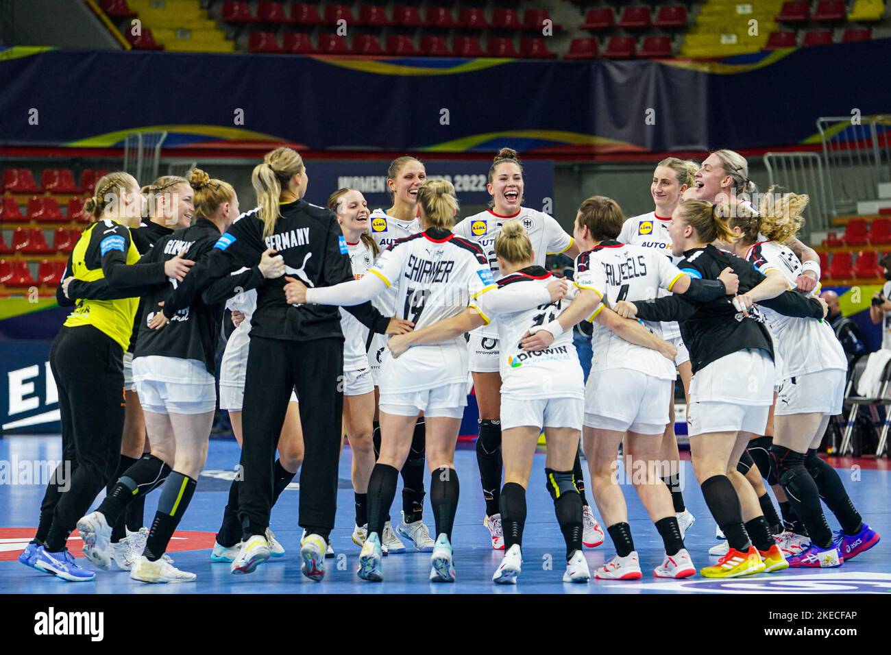 SKOPJE, MACEDONIA NOVEMBER 11 players of Germany celebrate the win