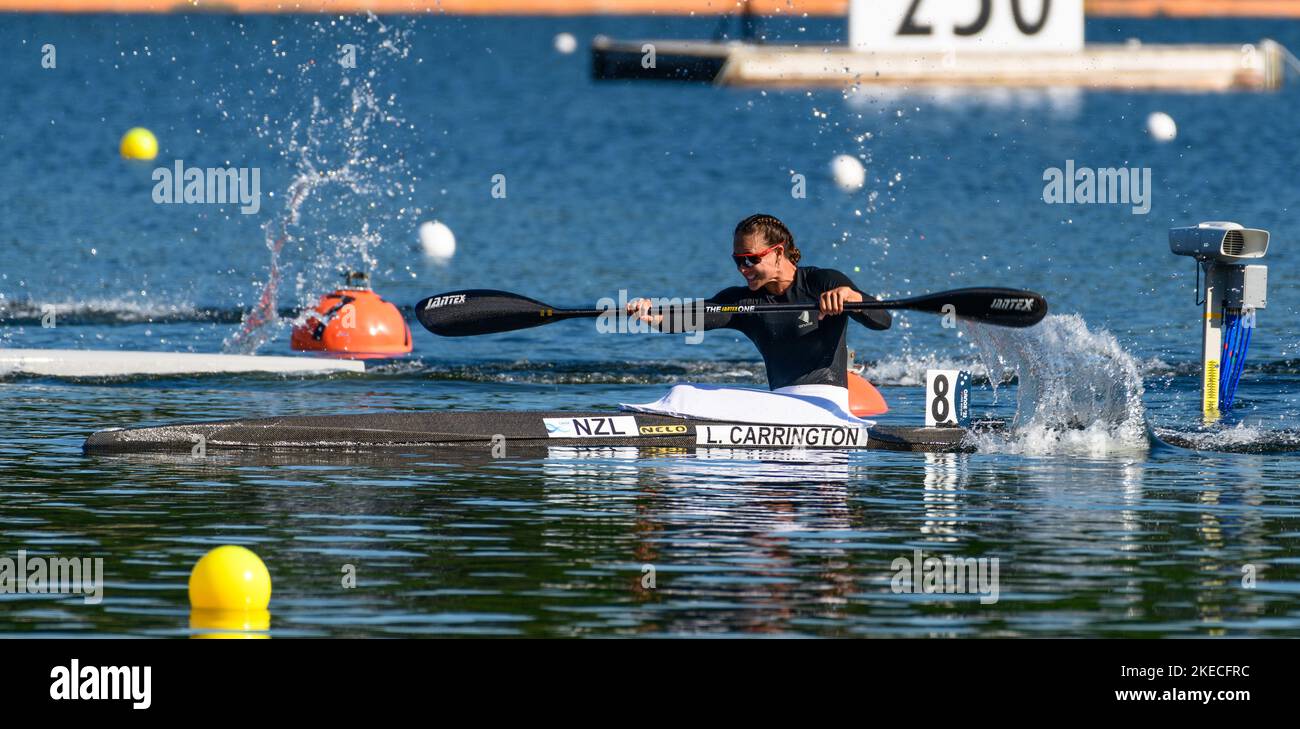 The performance of Lisa Carrington at the 2022 ICF Canoe Sprint World