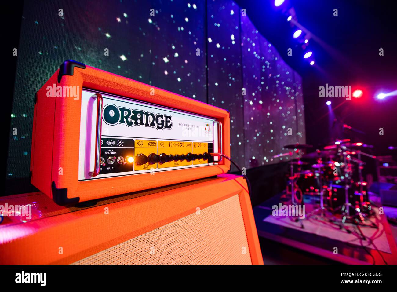 Lviv, Ukraine November 2, 2022 Guitar Speaker Orange Amp