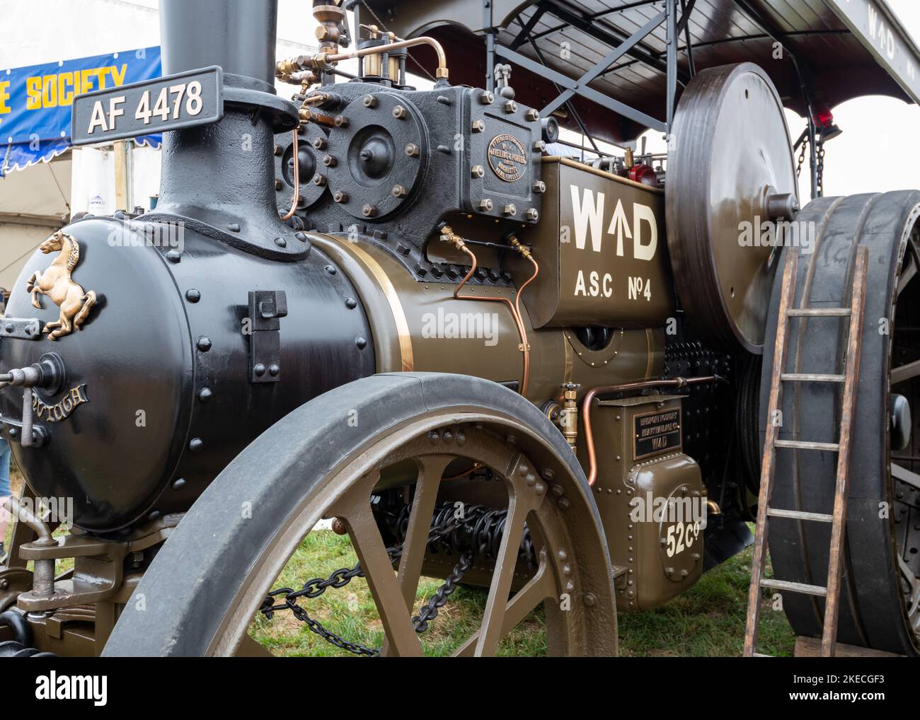 Tarrant Hinton.Dorset.United Kingdom.August 25th 2022.A 1914 Aveling