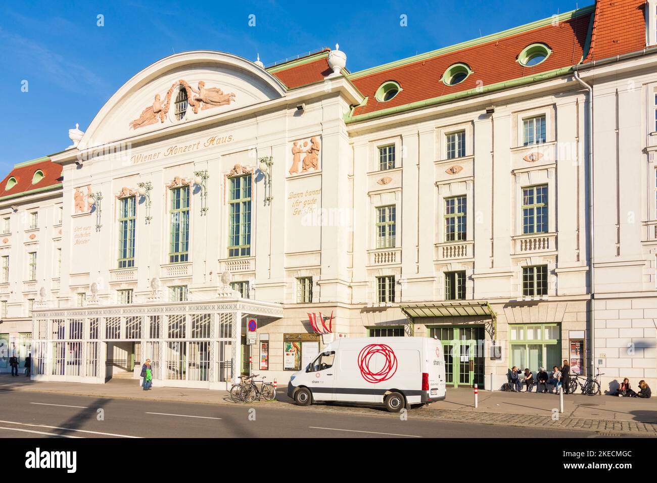 Vienna, Wiener Konzerthaus (Vienna Concert Hall) in 03. Landstraße, Wien, Austria Stock Photo