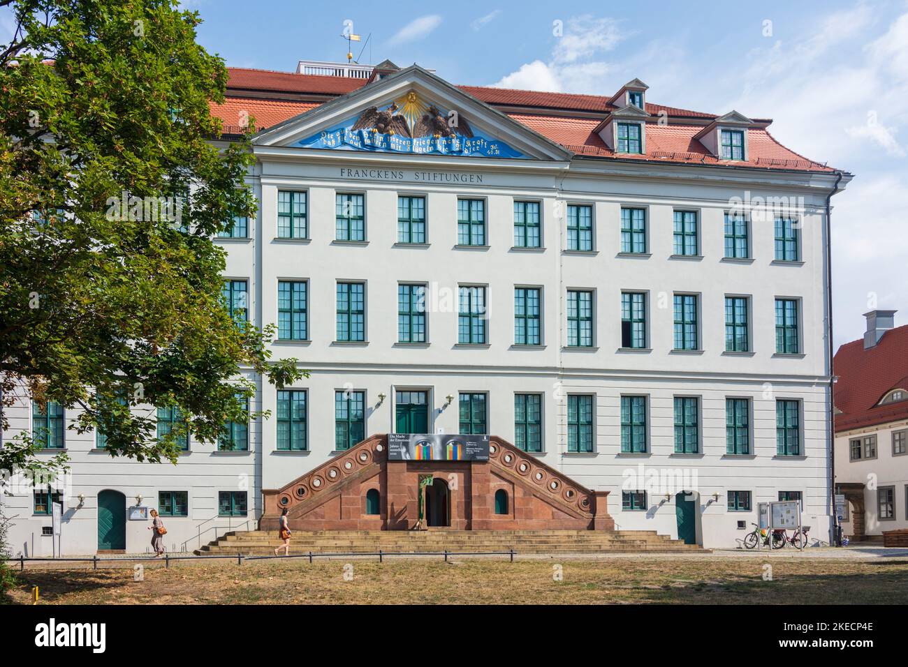 Halle (Saale), Historical orphanage of Franckesche Stiftungen (Francke Foundations) in Saxony-Anhalt, Germany Stock Photo
