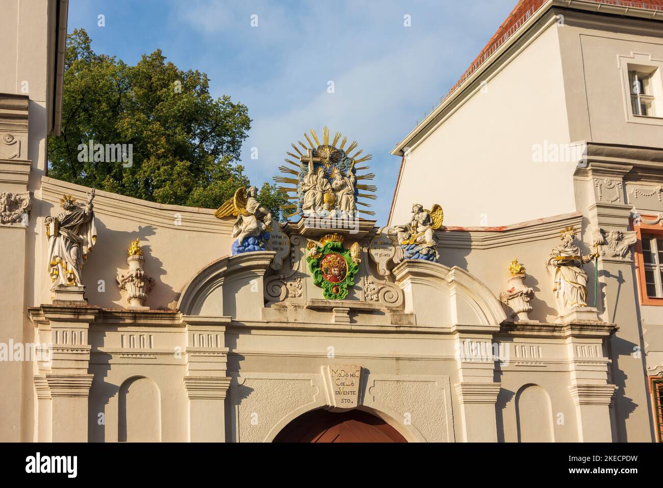 Bautzen, gate of house Domstift in Oberlausitz, Upper Lusatia, Sachsen, Saxony, Germany Stock Photo