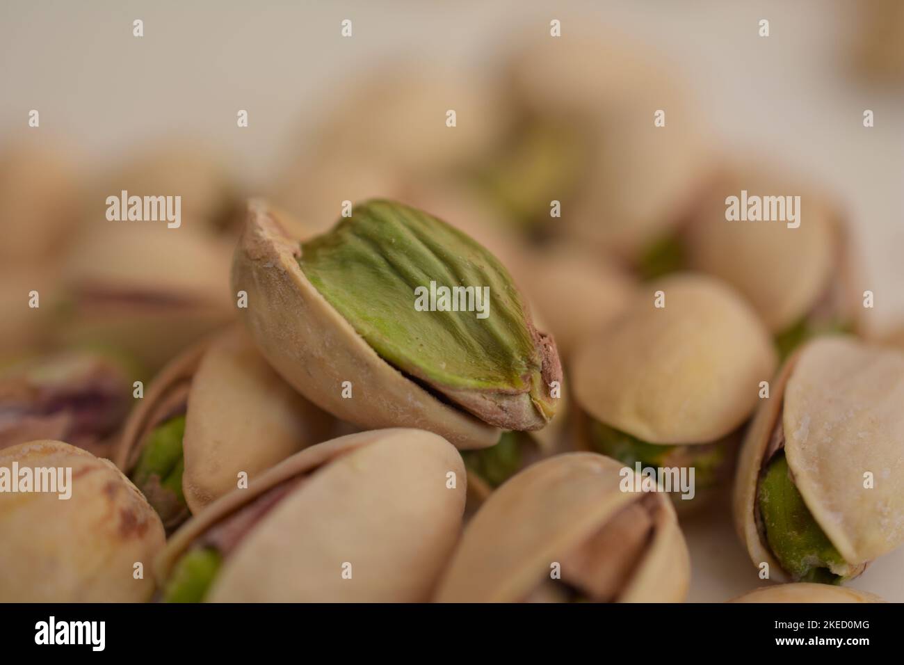 Green pistachios up close Stock Photo Alamy