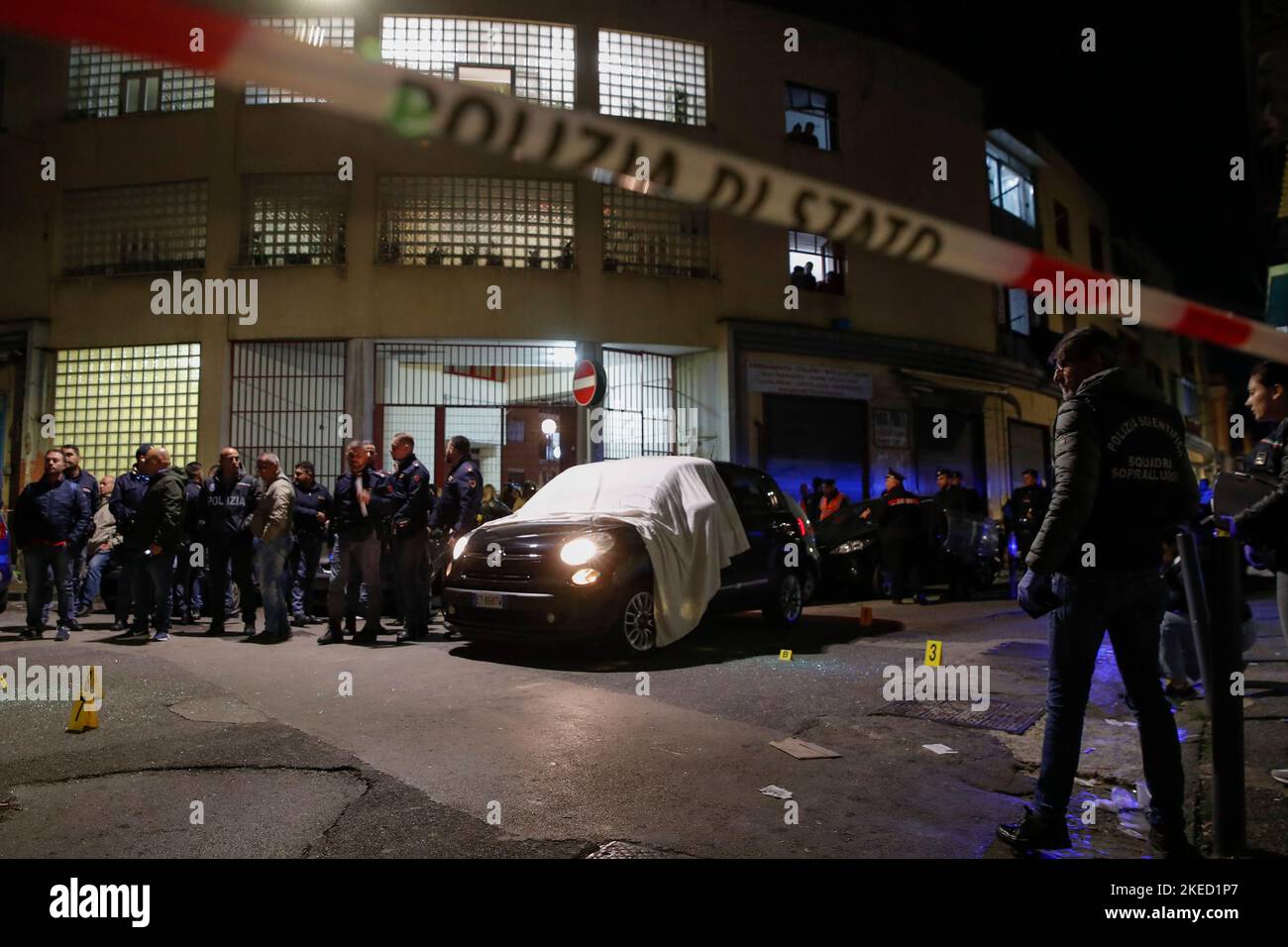 Naples, Italy. 11th Nov, 2022. Murder Of Camorra (Mafia) In The ...