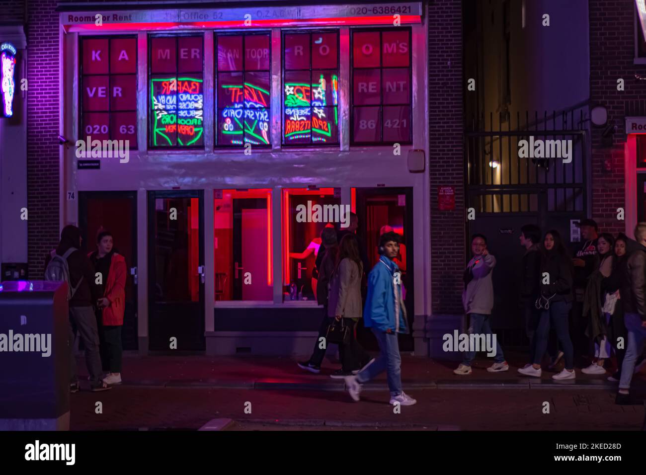 Red zone scene on street photofraphy from Amsterdam, Holland, 2019 ...